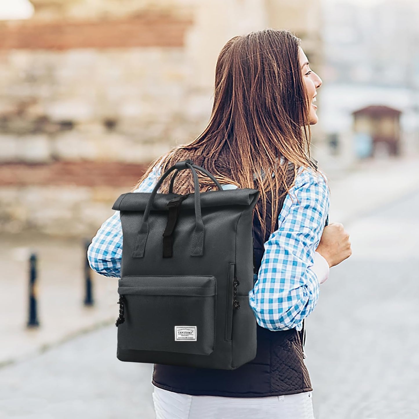 Laptop-Rucksack, Dunkelgrau 01