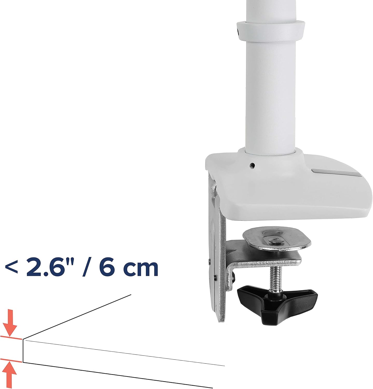 LCD Tisch-Monitorarm für 32 Zoll Displays, Weiß LX Arm Weiß