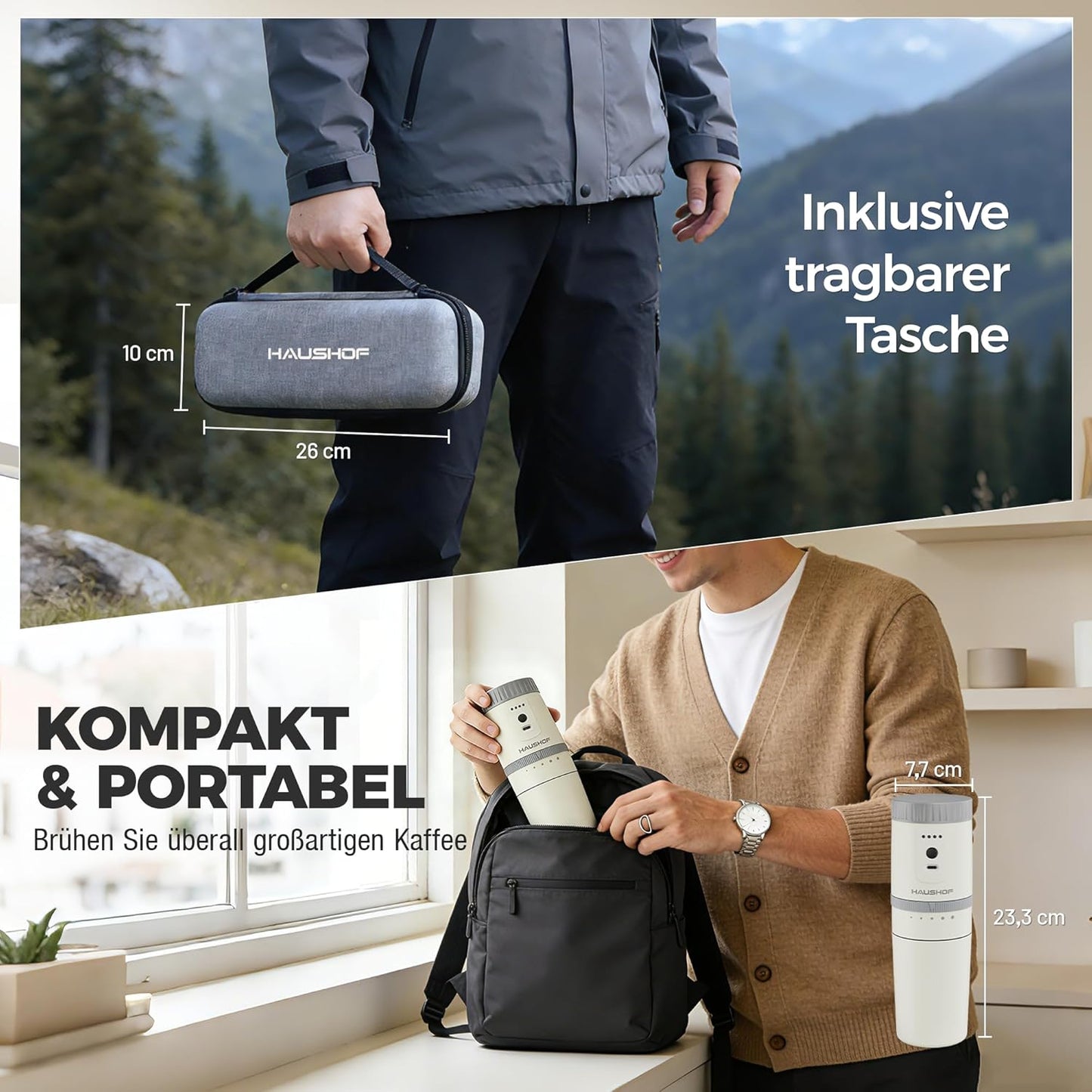 Elektrische Kaffeemühle, Weiss