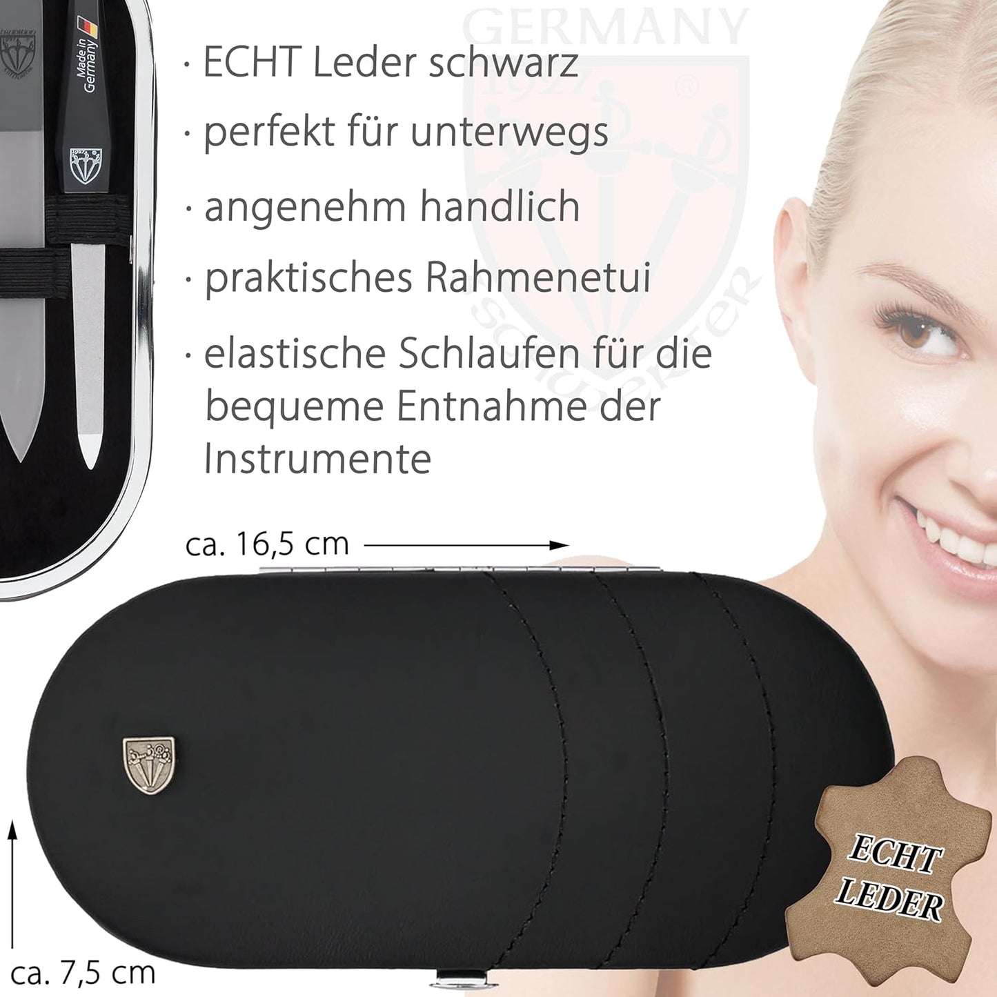 Vittoria, SCHWARZ - ECHT LEDER