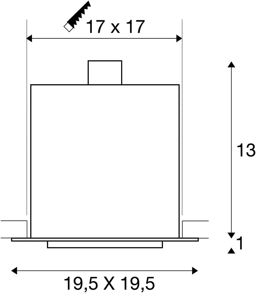 LED Einbaustrahler KADUX, dreh- und schwenkbar