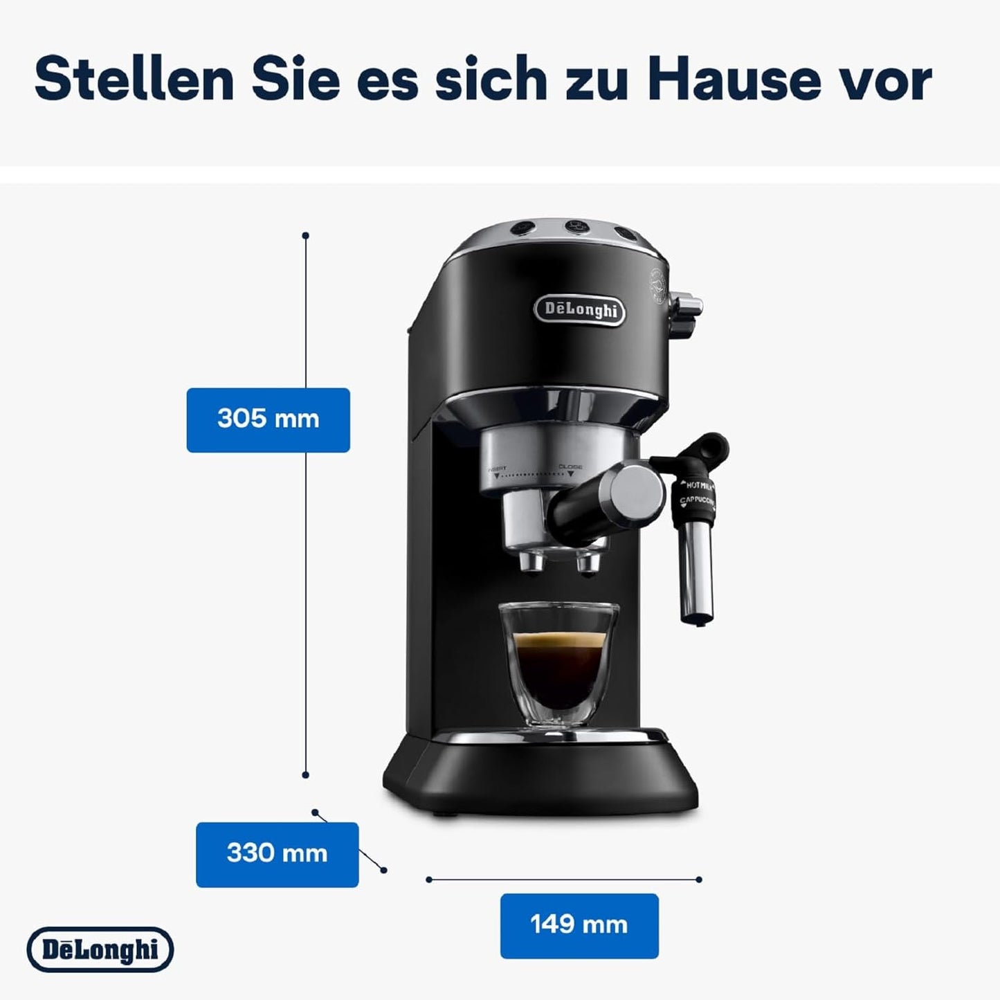 Espressomaschine Dedica Style EC 685.B, Schwarz