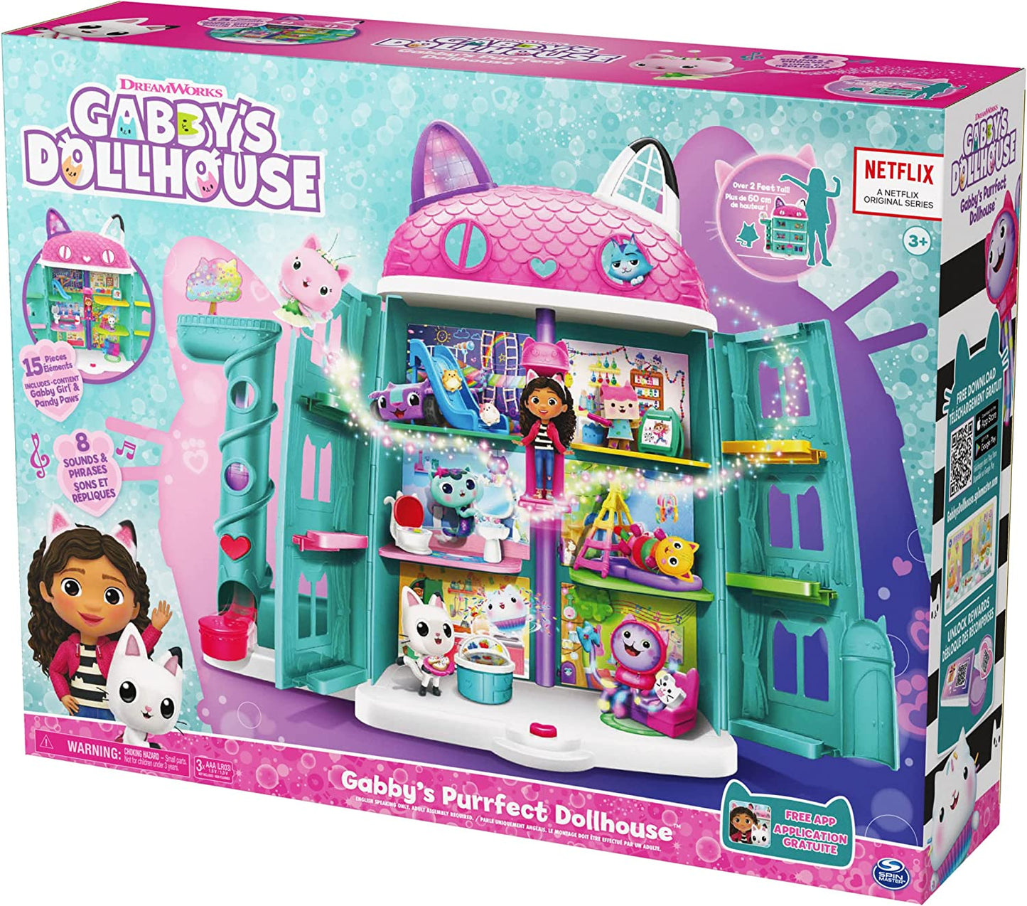 Gabby's Dollhouse Gabbys Purrfect Puppenhaus, Spielgebäude, Dollhouse