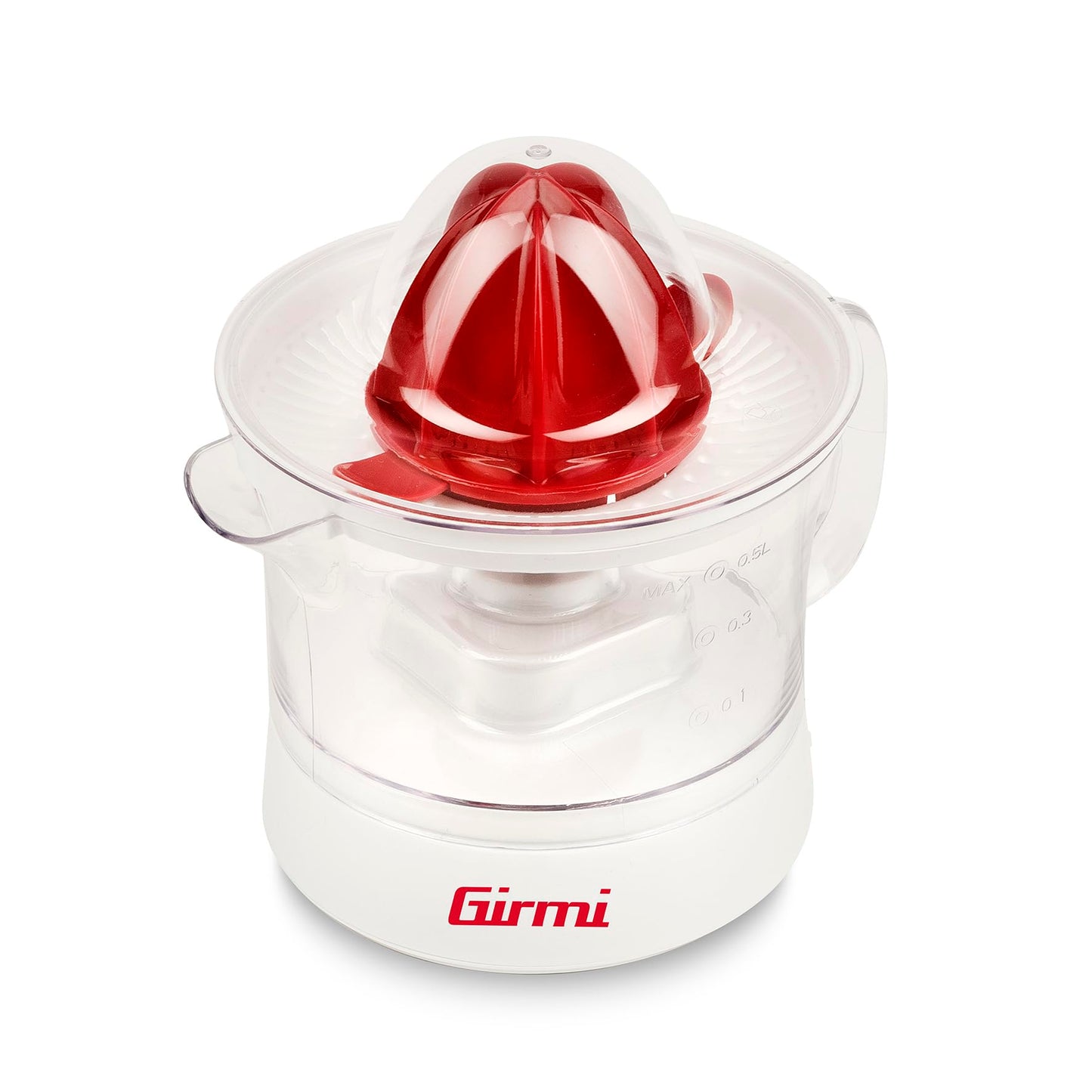 Zitruspresse mit Doppelkegel, Weiß / Rot
