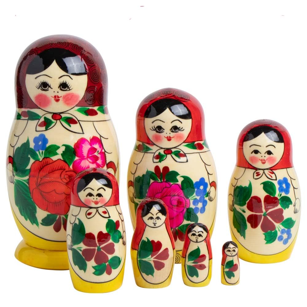 7-teiliges Matrjoschka Steckpuppen-Set