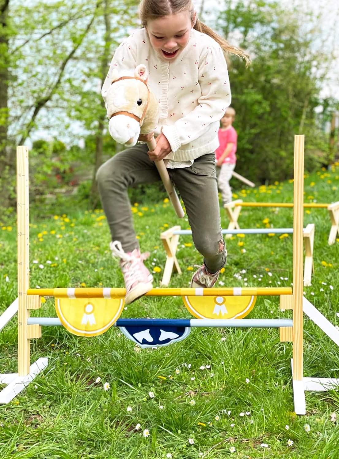 Hindernis-Set für Kinder Pferde-Spiel & Hobby Horsing, Hindernis-Set
