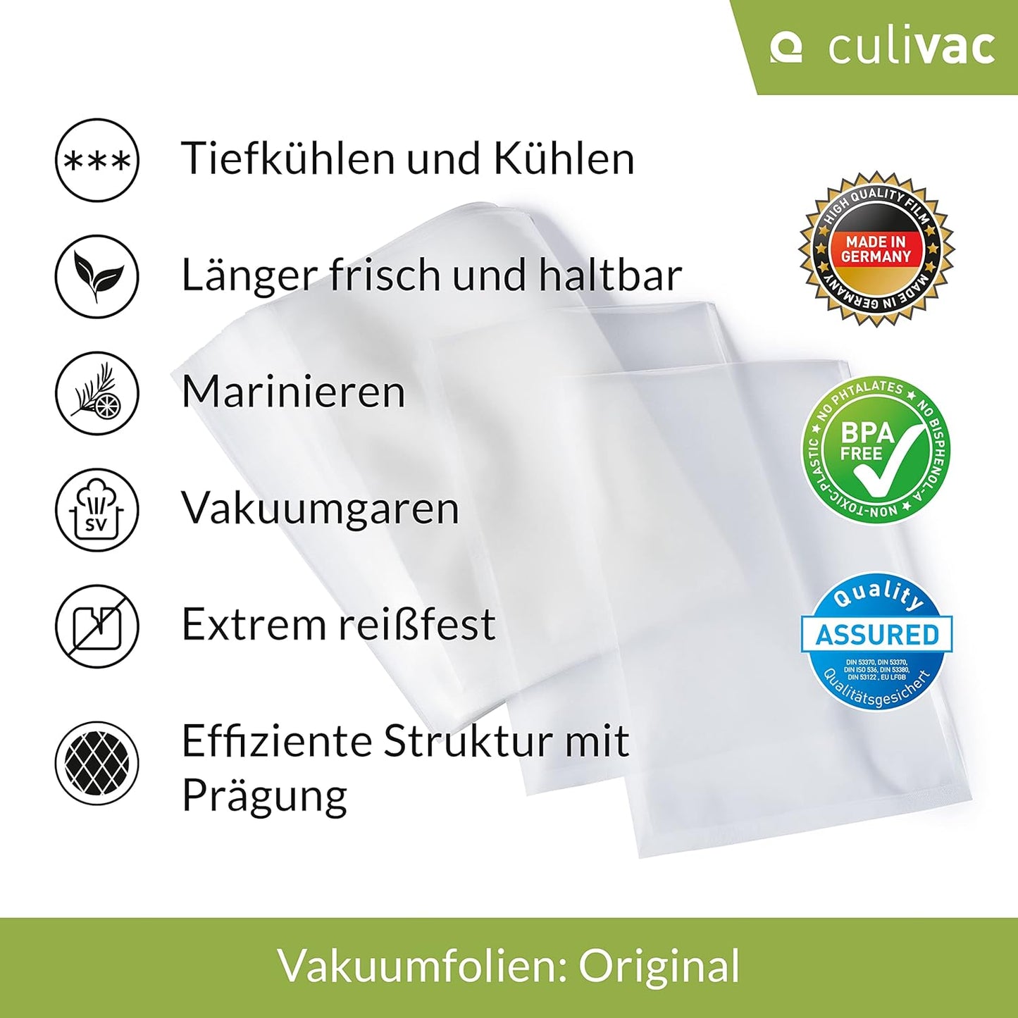Vakuumierbeutel, 30 x 40 cm, 050 Beutel Transparent