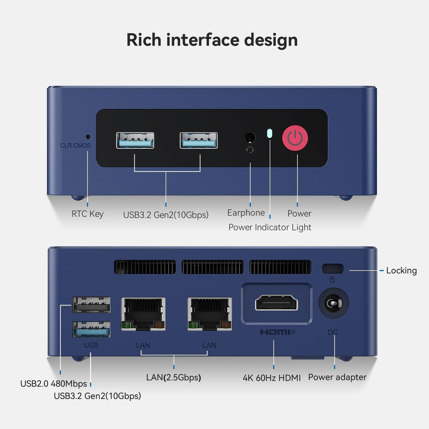 Mini PC S13, N150 16+500G/2.5G*2