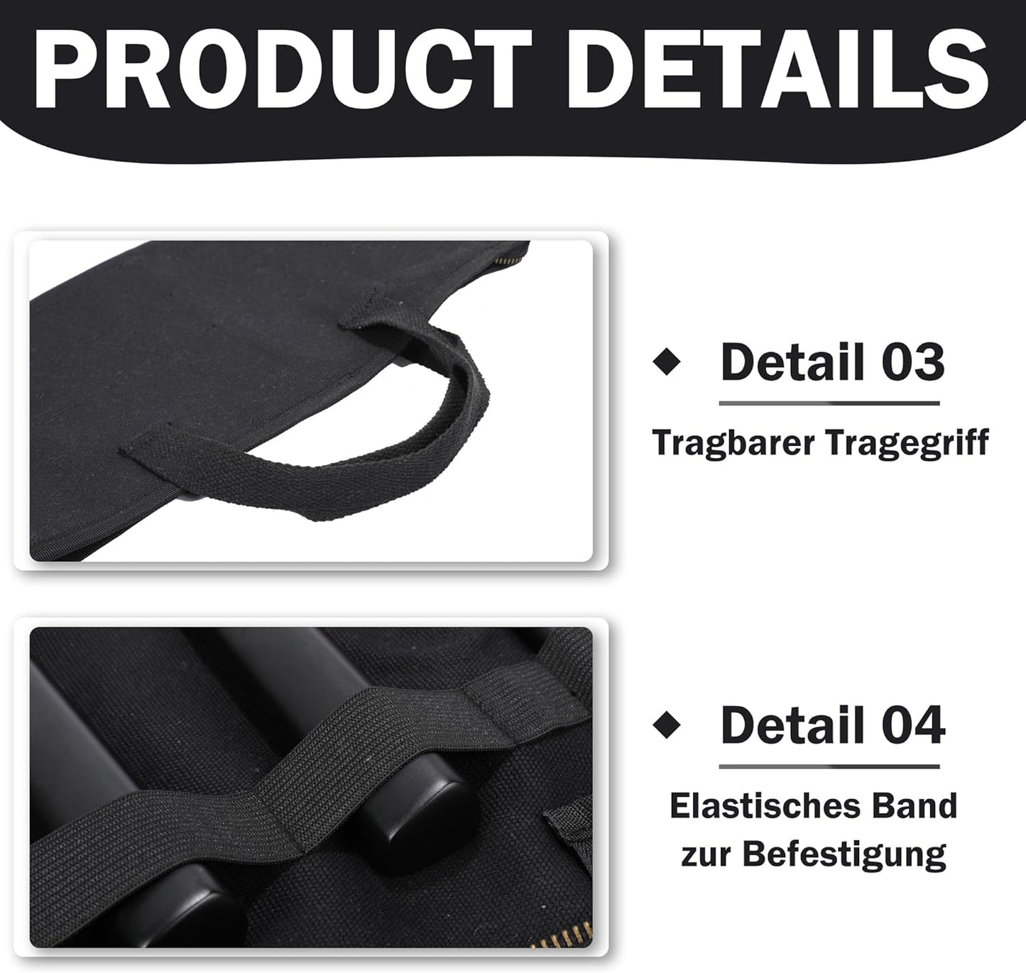 Messertasche, Schwarz