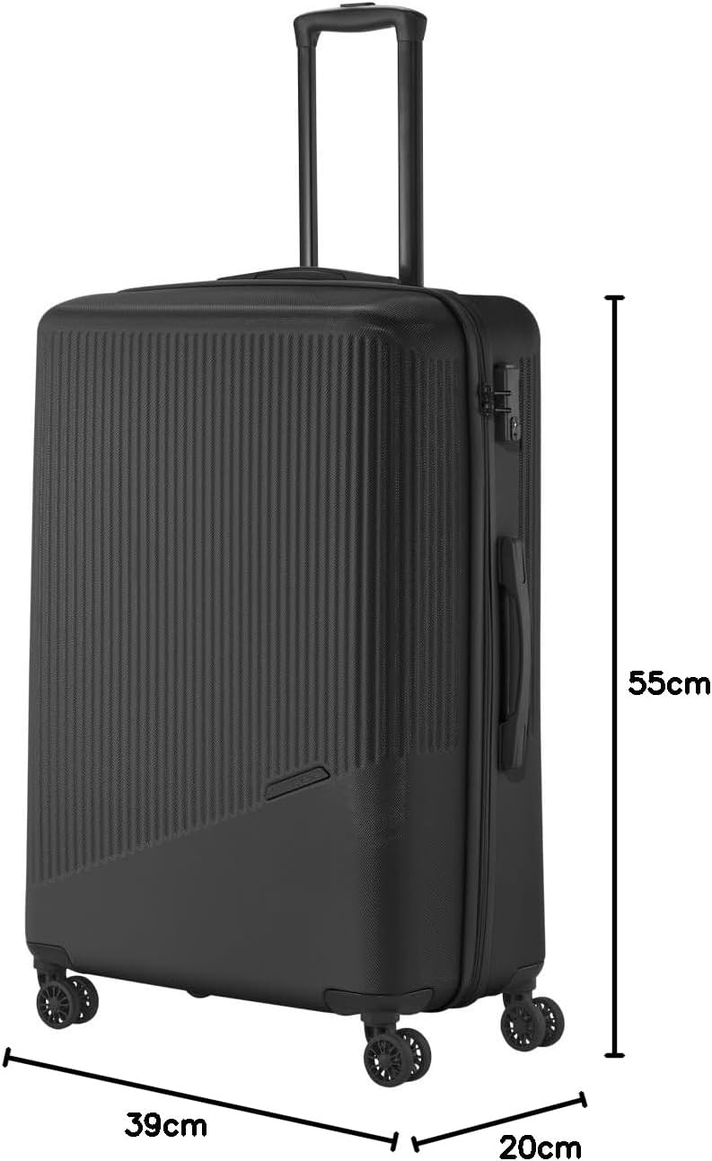 4-Rad Handgepäck Trolley, Trolley Handgepäck (55 cm) Schwarz