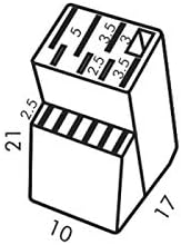 Messerblock WOODY, 16.8 x 10 x 21 cm