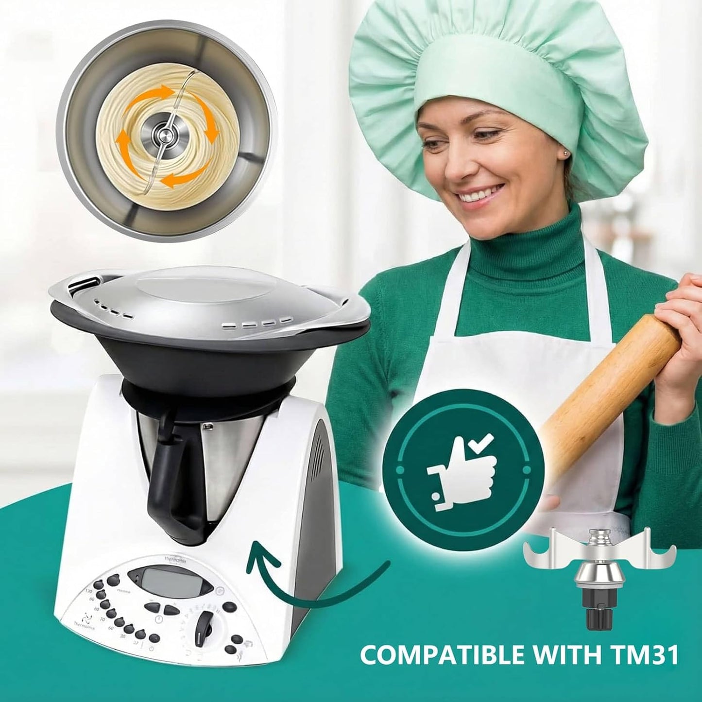 Teigmesser für Thermomix TM31, für TM31