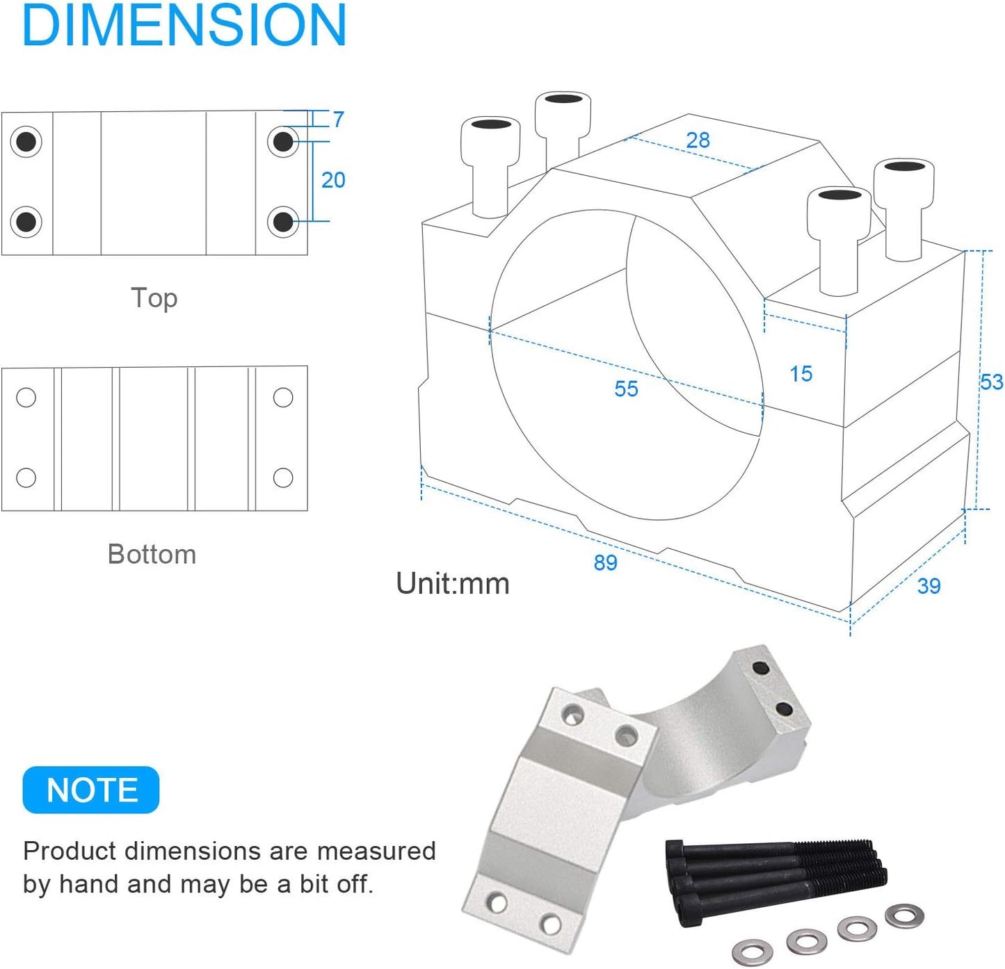 CNC Bürstenloser Spindelmotor Kit, ER16| 500 W Er16-Kit