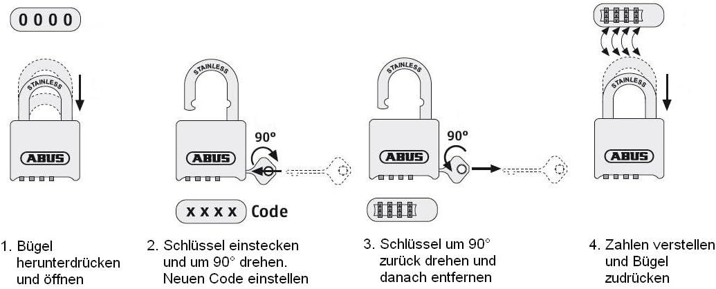 Zahlenschloss - Nautilus 180IB/50HB63, 180IB/50HB63