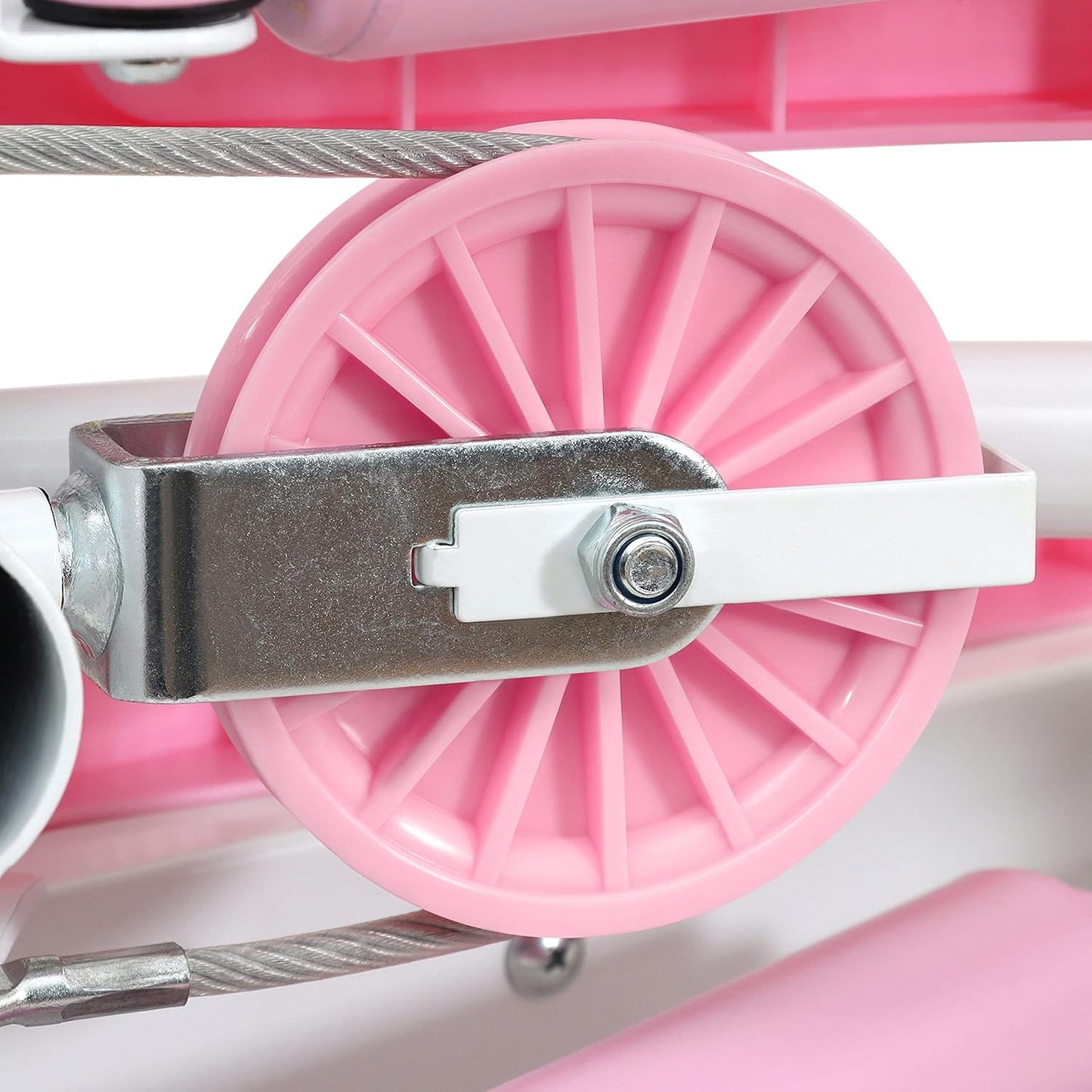 Stepper für Zuhause mit Widerstandsbändern und App, Klassisch / Pink