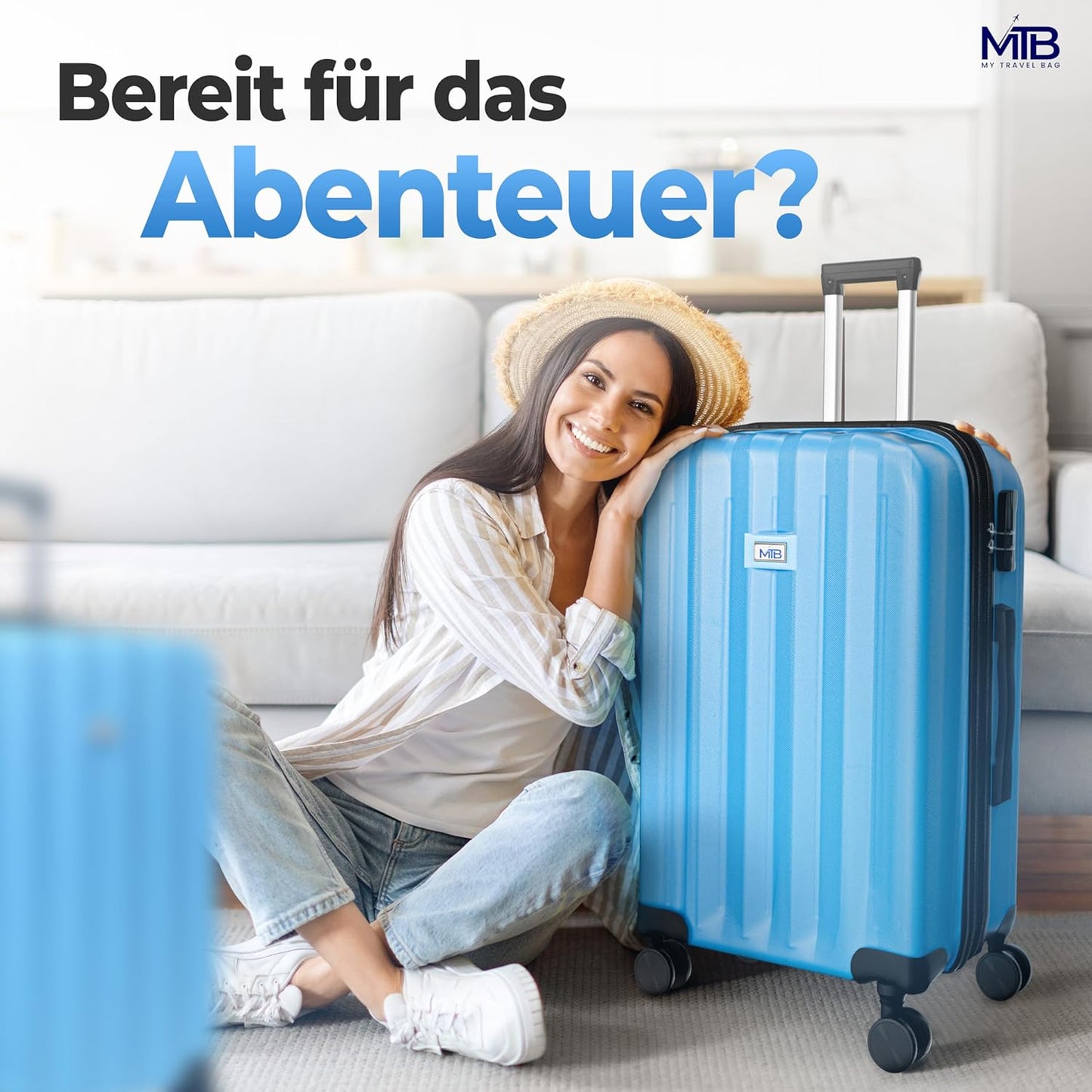 Hartschalen-Koffer, Mittlerer Koffer (65cm) Anthrazit
