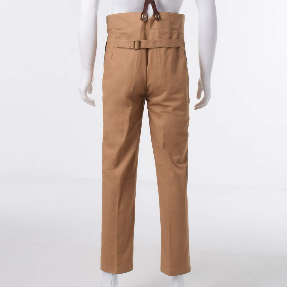 Steampunk Gothic Herrenhose für Mittelalter-Kostüm, XXL Khaki