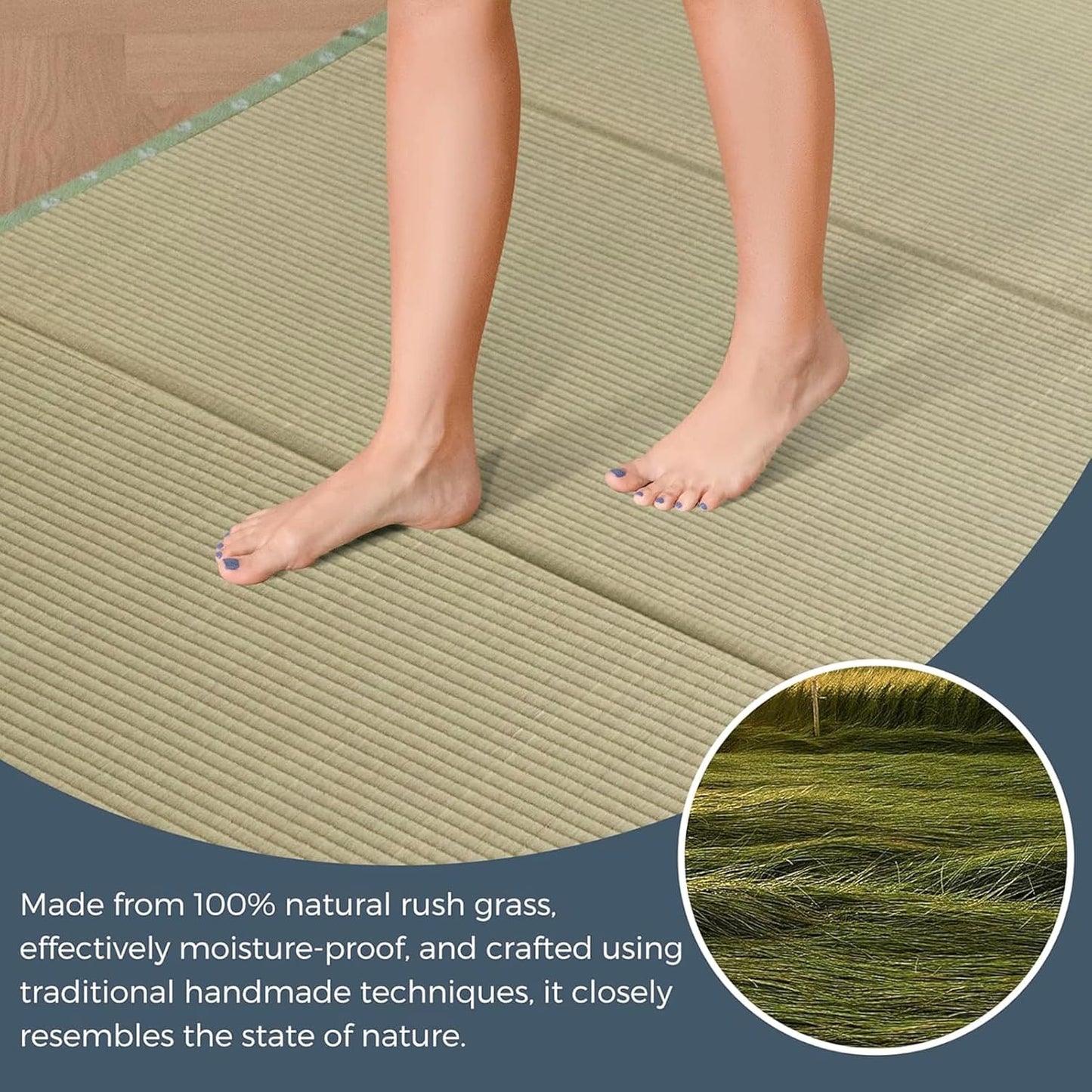 Japanische Tatami Matte, 75x200x3.5 cm, 75x200x3.5cm