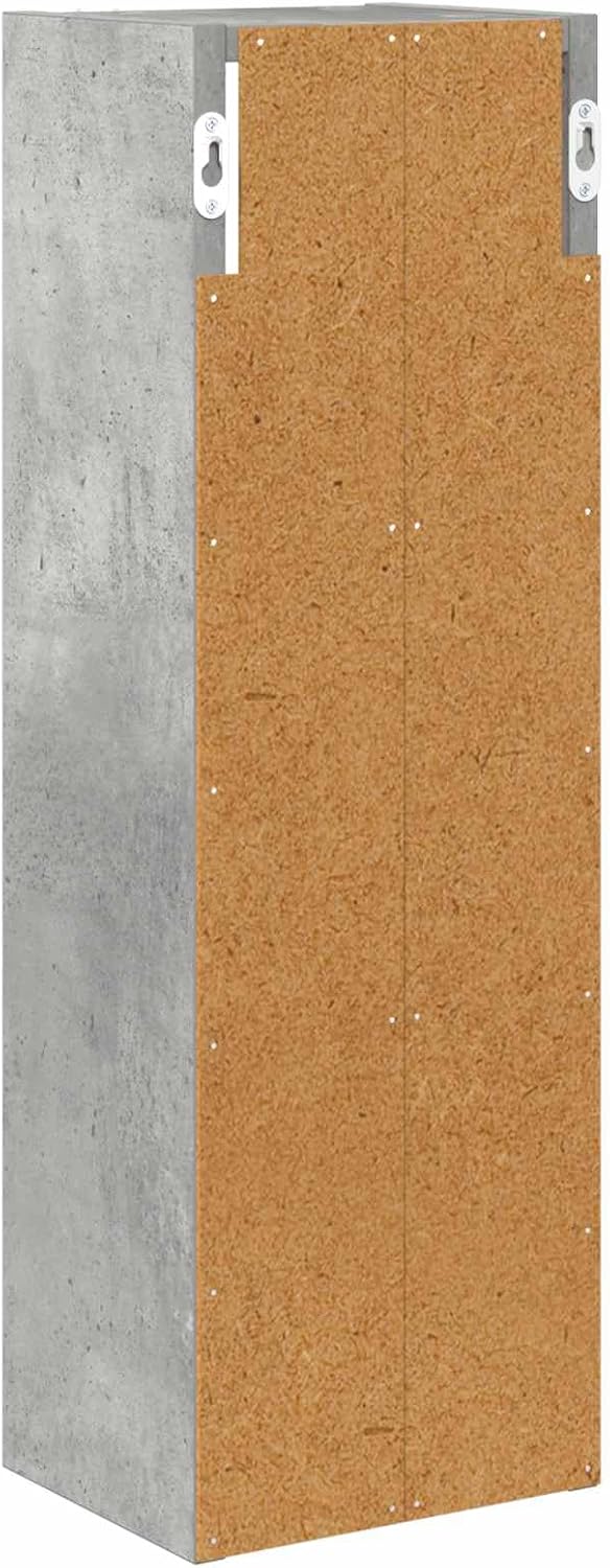 Badezimmer-Wandschrank, Betongrau 20 x 16 x 62,5 cm