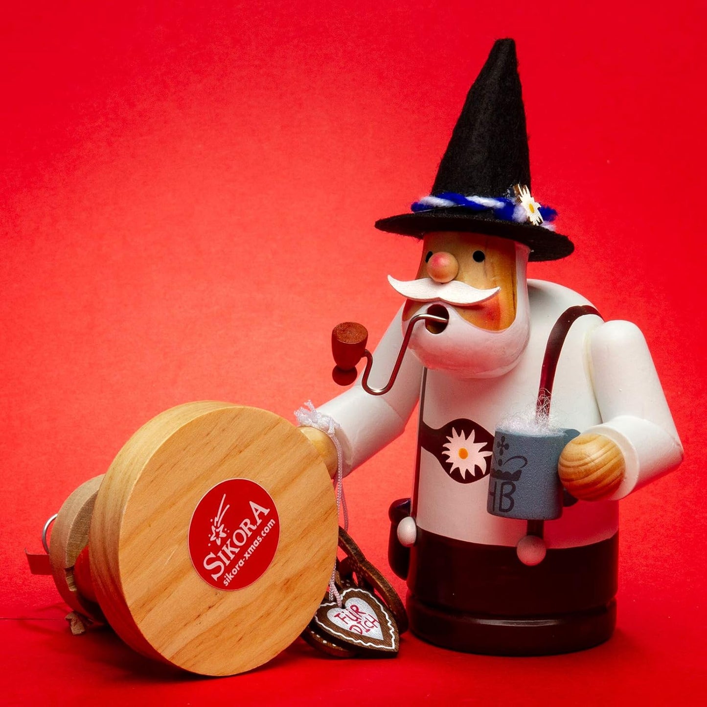 Räuchermännchen mit Bayer-Motiv, Höhe ca. 19.5 cm