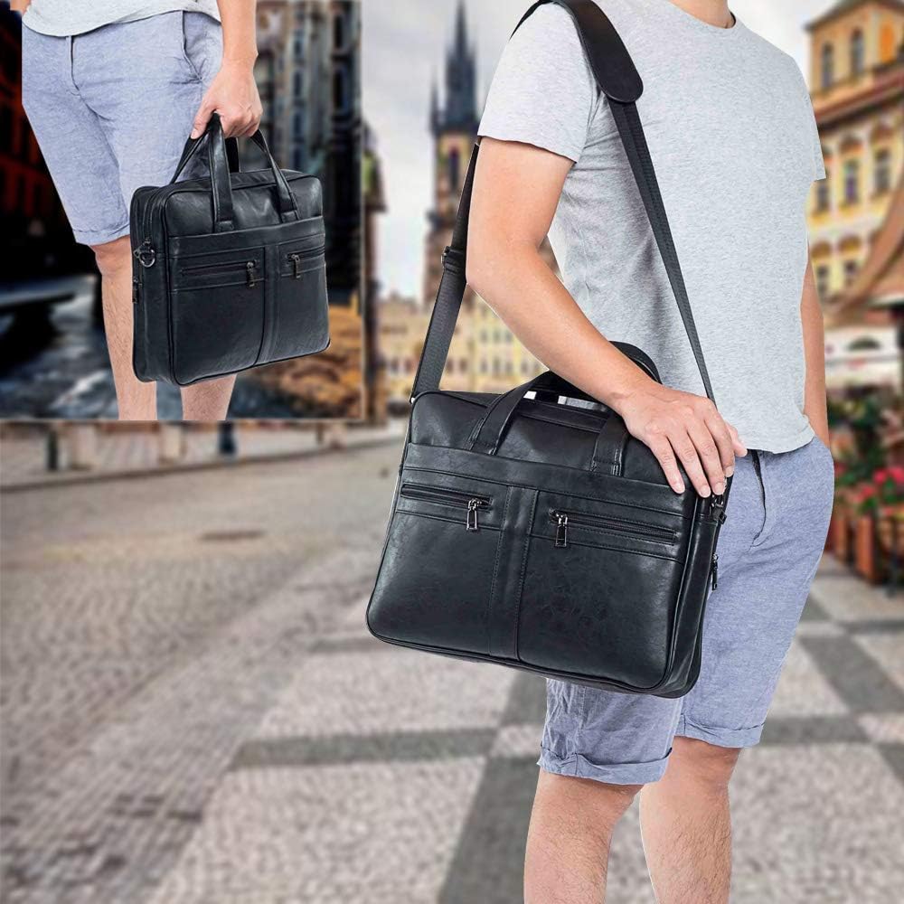Laptoptasche mit abnehmbarem Schultergurt, Schwarz / 15.6 Zoll