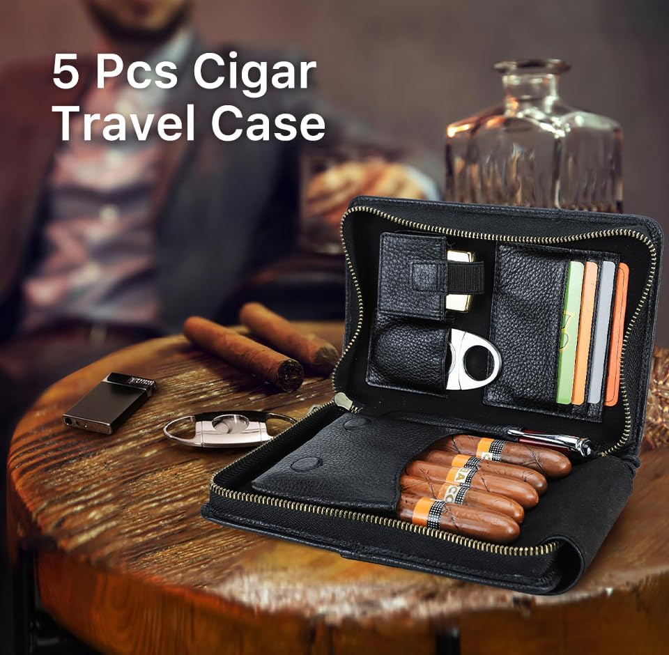 Reise Humidor, Schwarz-5009