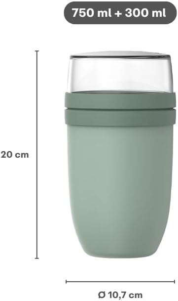 Müslibecher XL Ellipse To Go, Nordic Black 750 ml