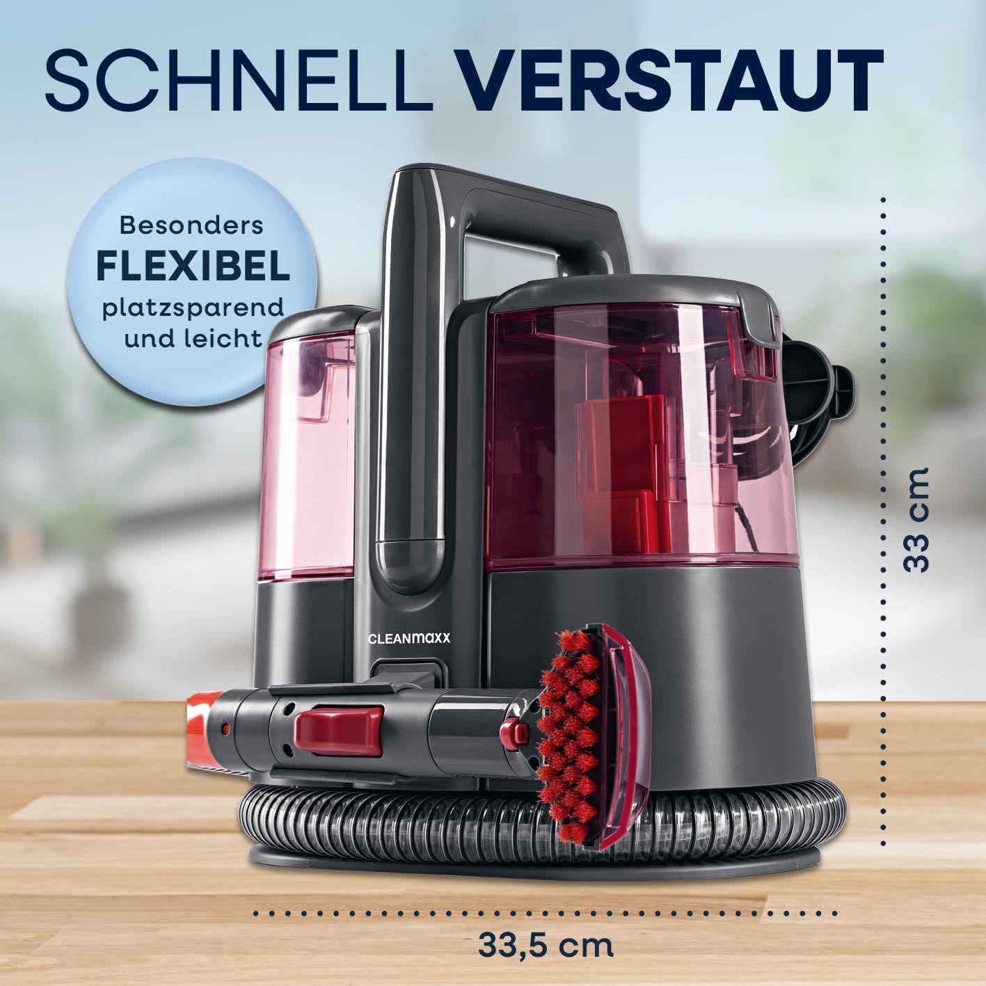Polster- und Teppichreiniger Pro Power, Rot Pro Power 600W