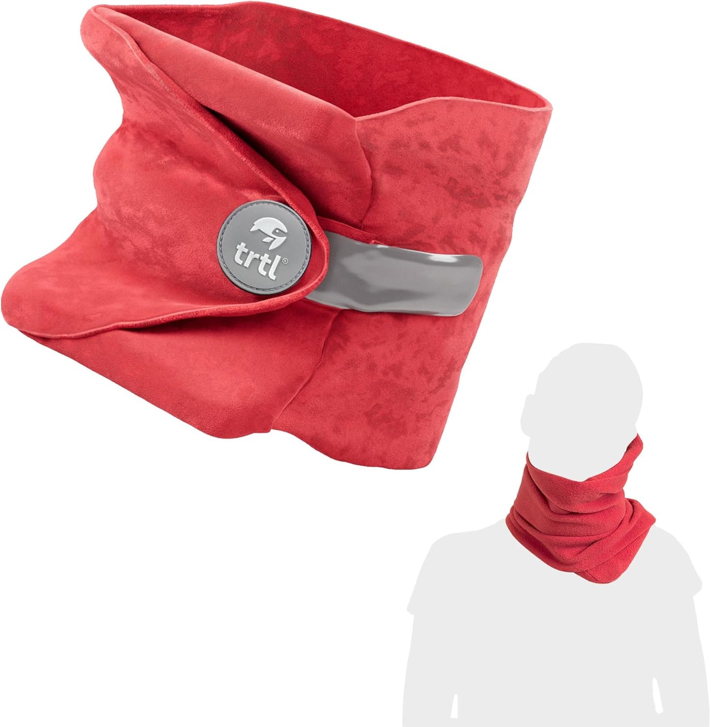 Ergonomisches Reisekissen mit Stützsystem, Adult Korallenrot