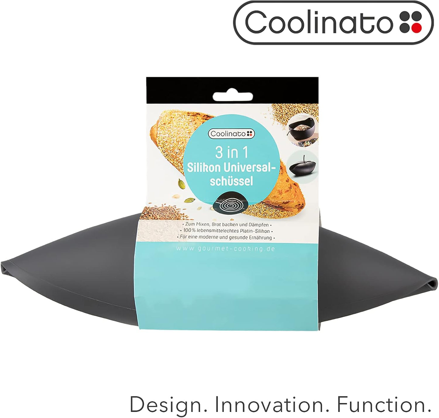 3-in-1 Brotbackform, Grau