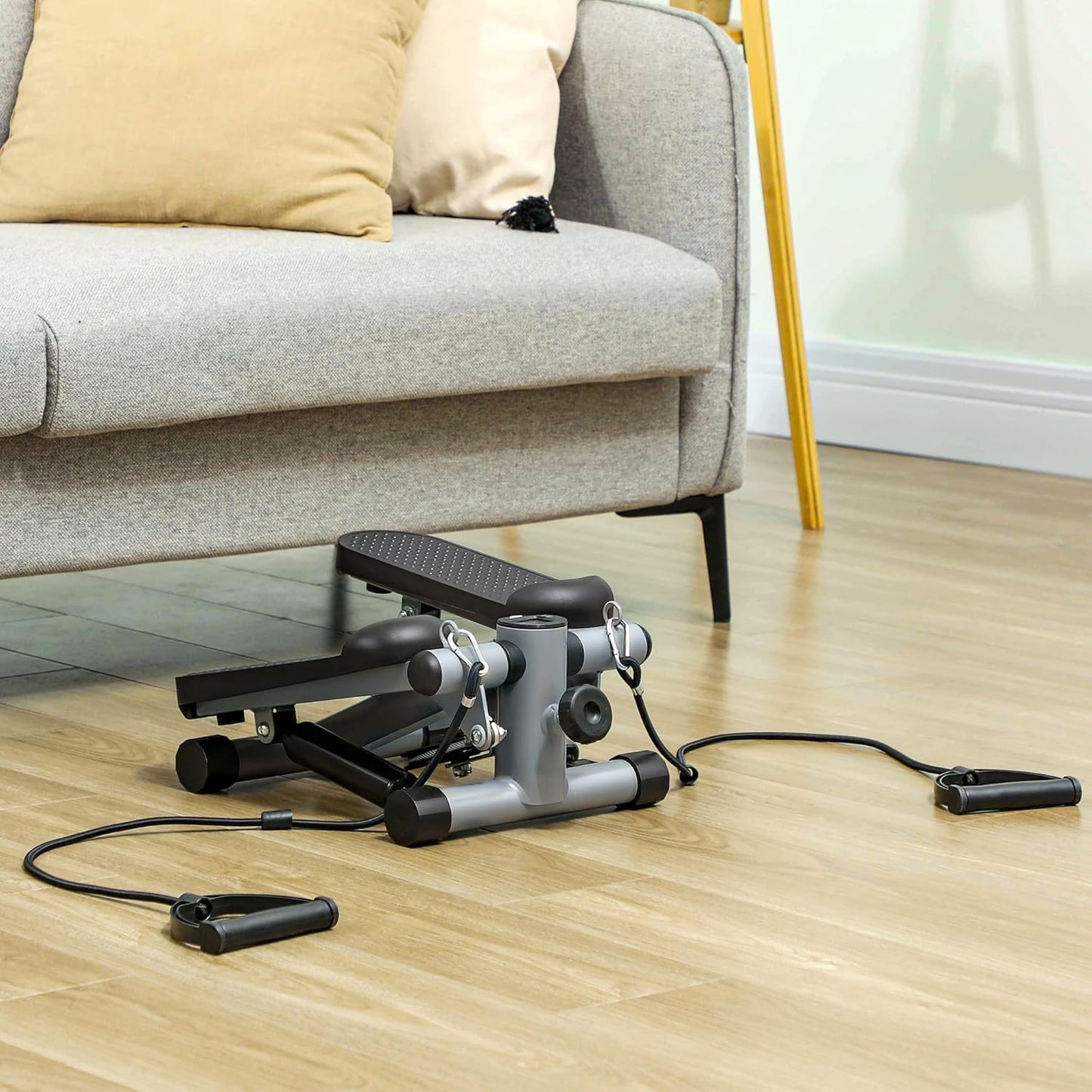 Mini-Stepper mit Power Ropes und LCD-Display
