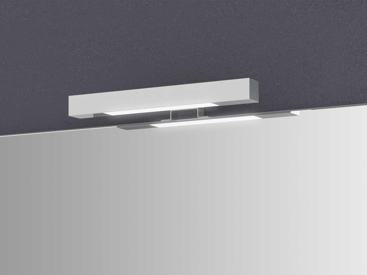 Badezimmerspiegel Girona mit Beleuchtung & Ablage, 80L x 12B cm