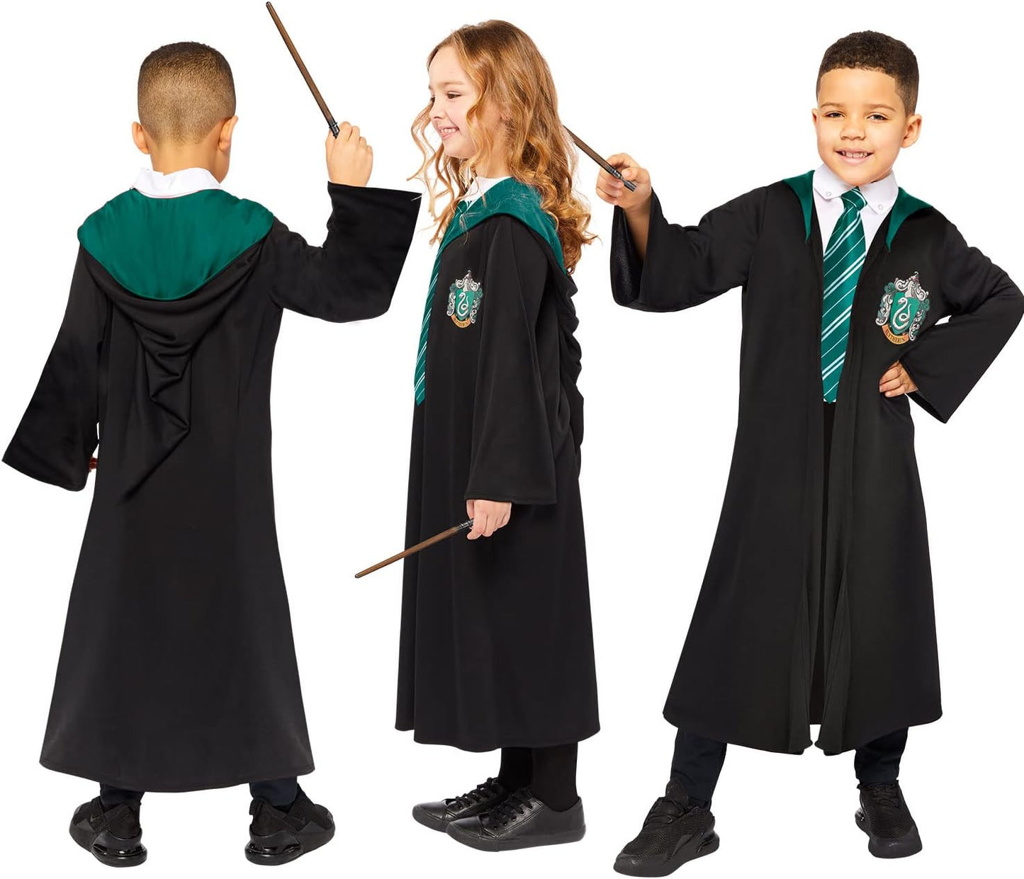 Slytherin Schuluniform für Kinder Gr. 6-8 Jahre, 128