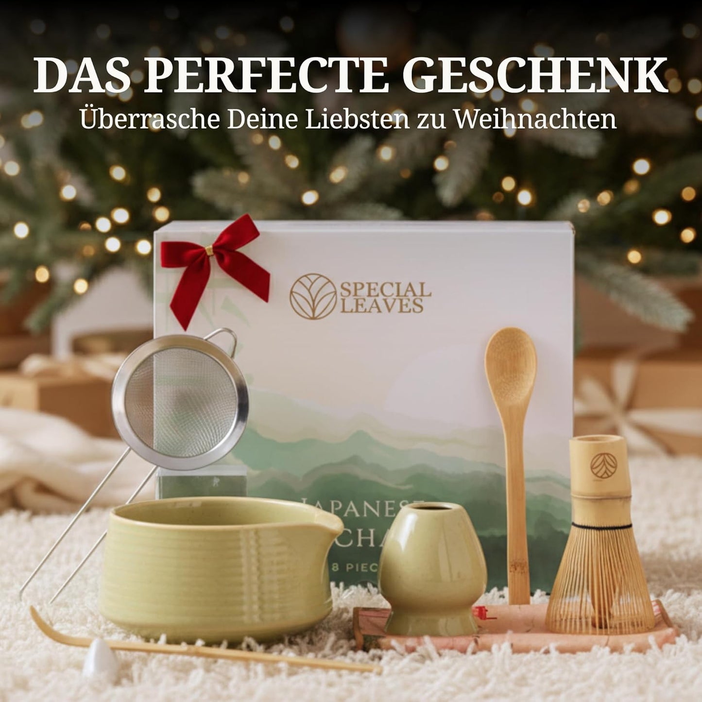 Matcha Tee-Set, 8 teilig Mintgrün