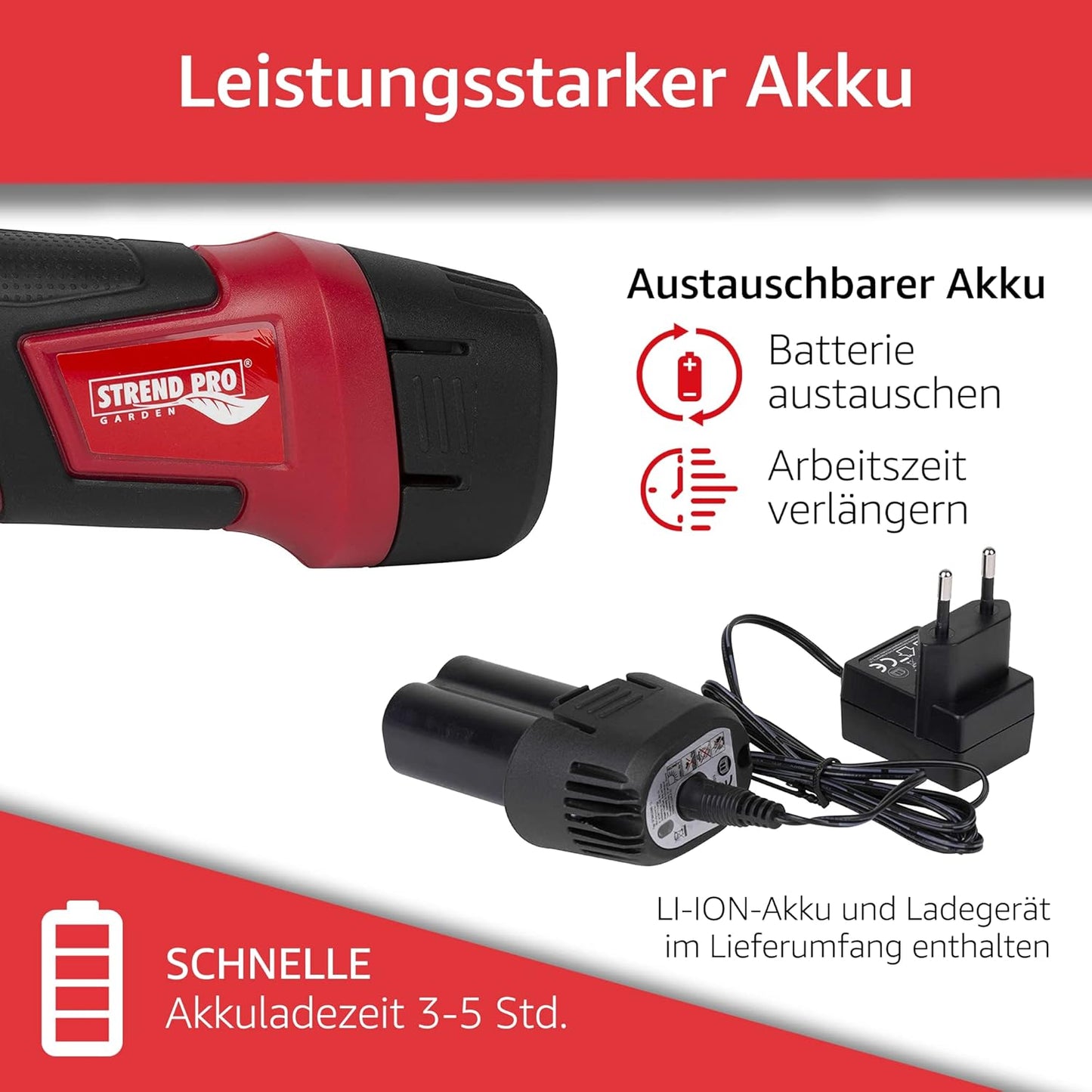 Elektrische Astschere, Ohne Teleskopgriff