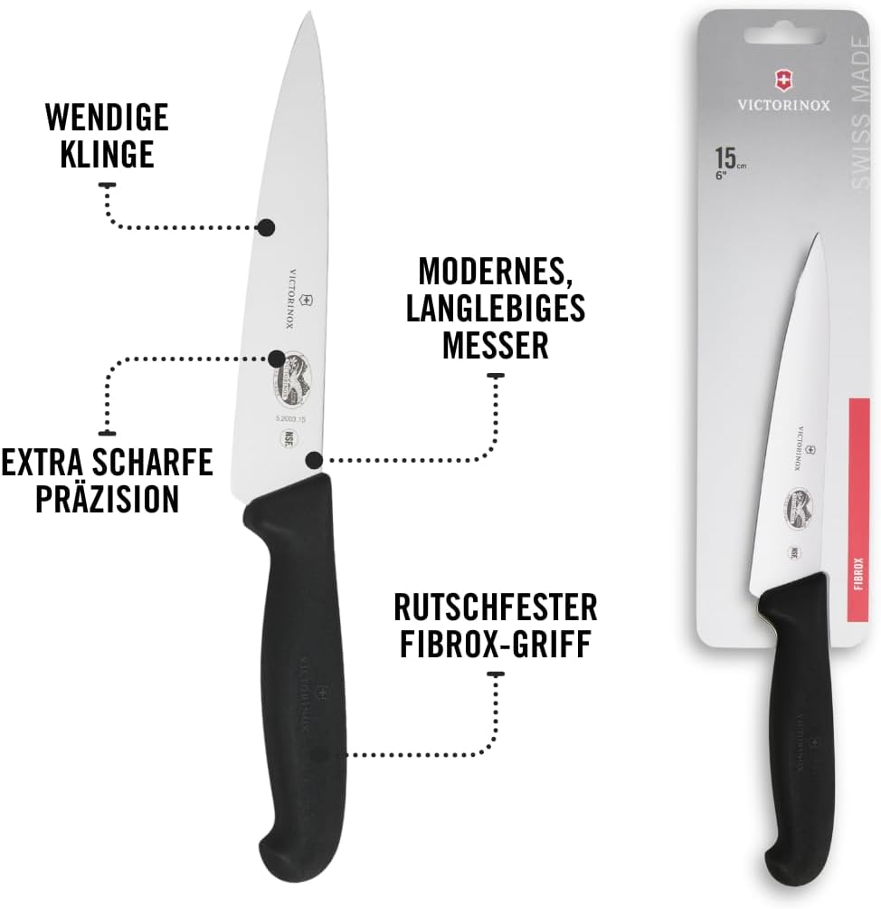 Fibrox Universalmesser mit gerader Klinge, 15,24 cm (6 Zoll), Kochmesser