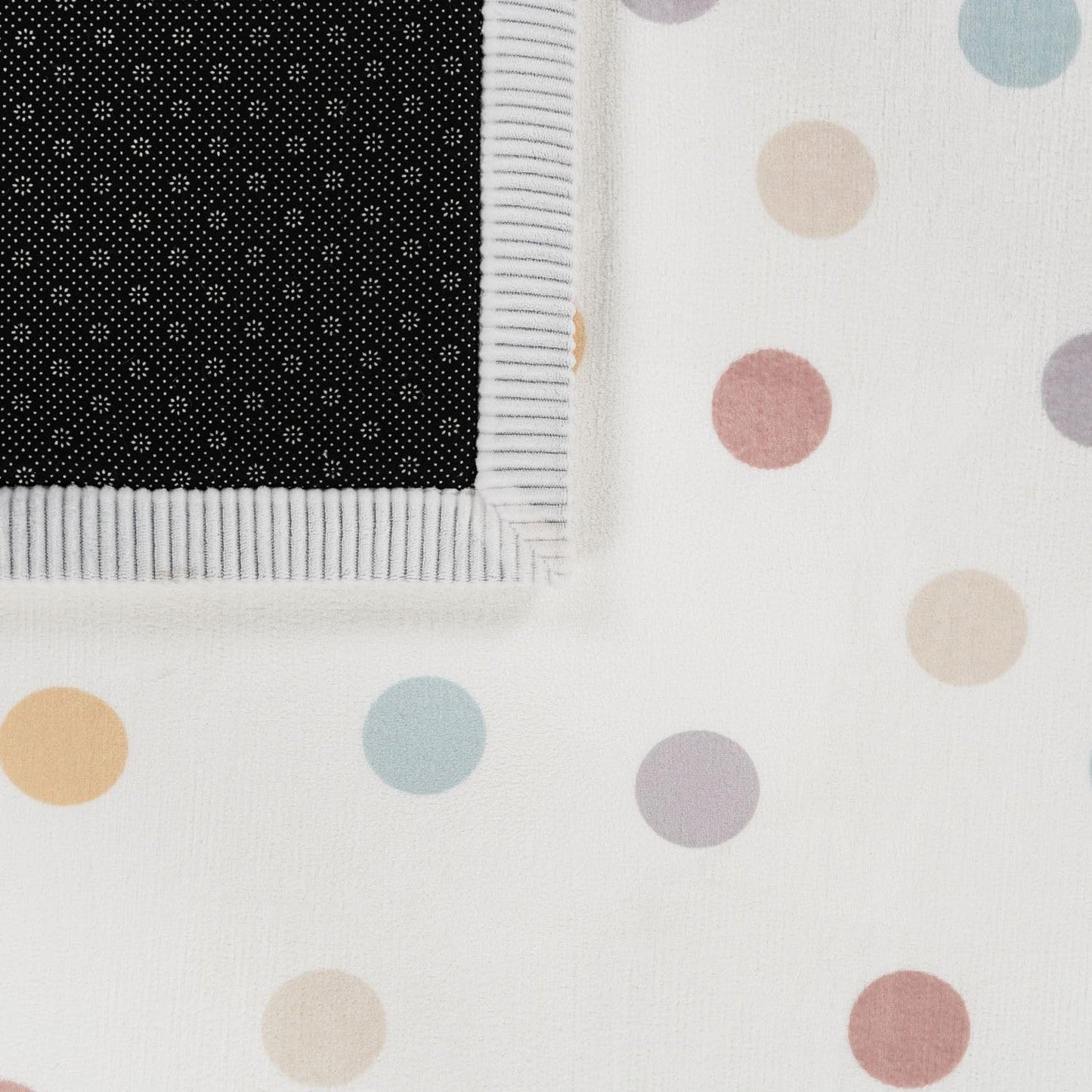 Waschbarer Krabbelmatte, 80x150 cm Rechteckig Blau Gelb Creme