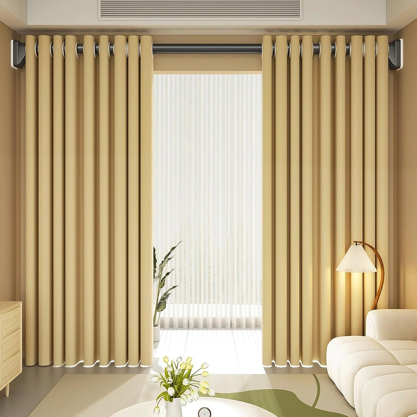 Duschvorhangstange ohne Bohren, 70-160cm Schwarz(2#)