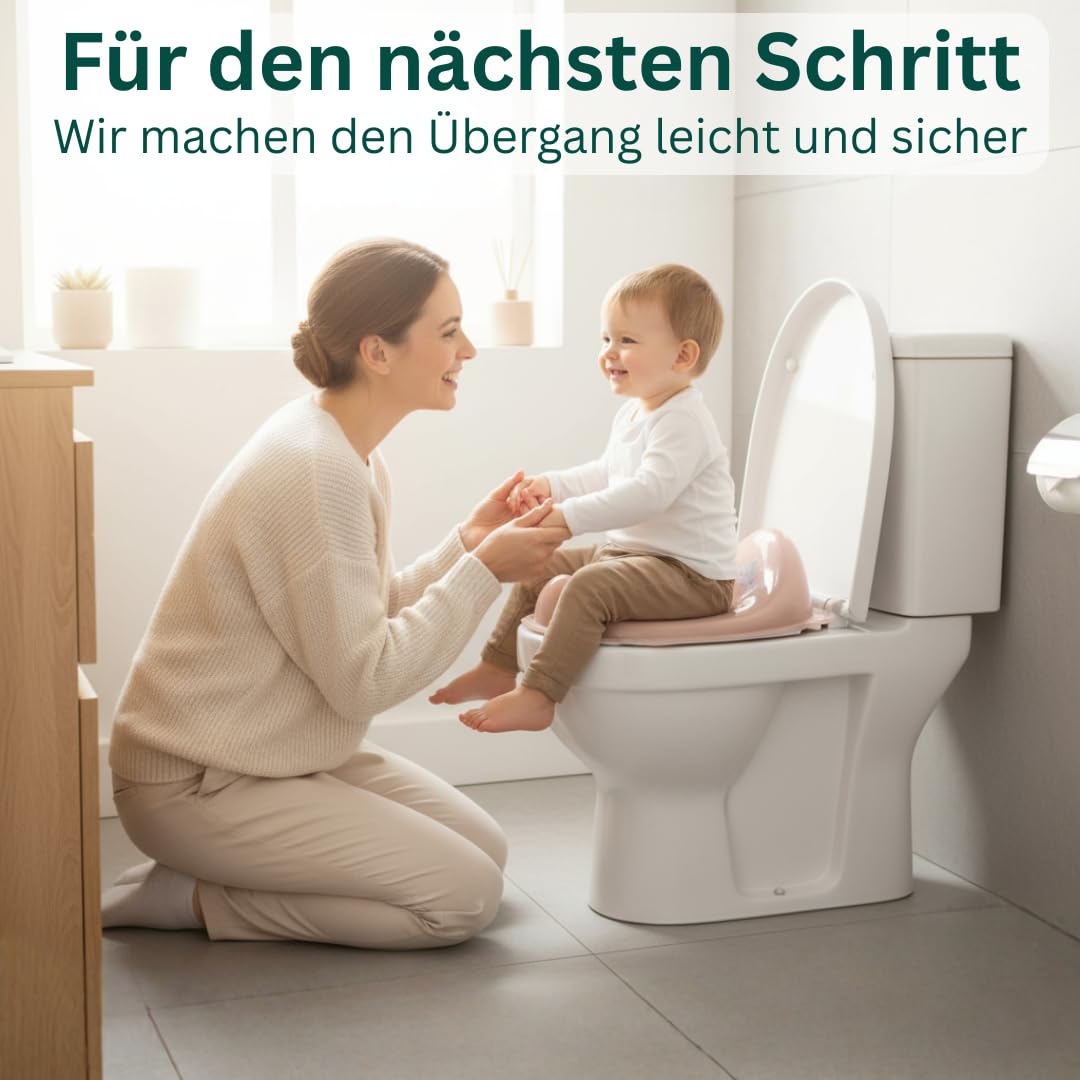 Rutschsicherer Kindertoilettensitzaufsatz, Elefant Toilettenaufsatz