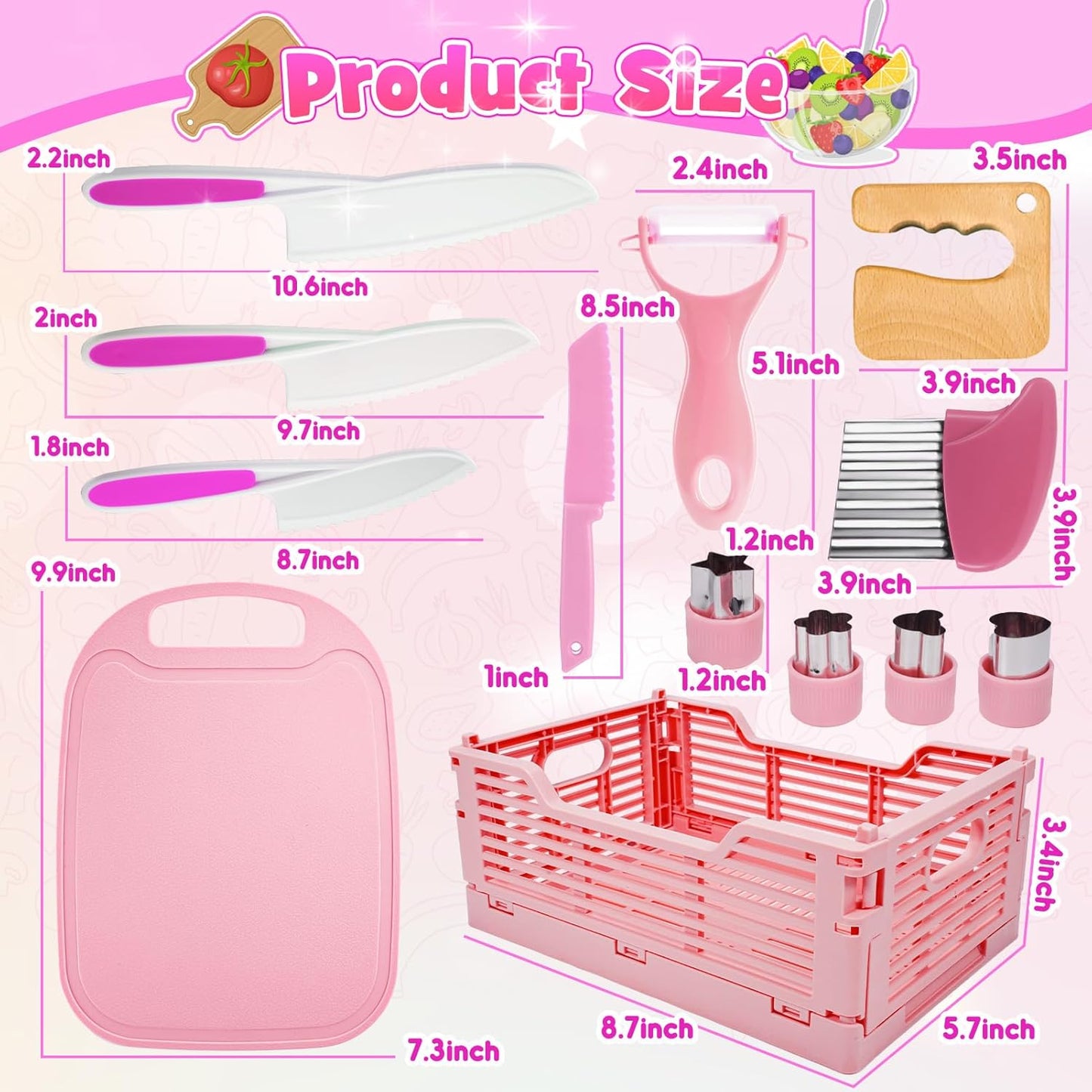 Kinderküchen-Set, Rosa
