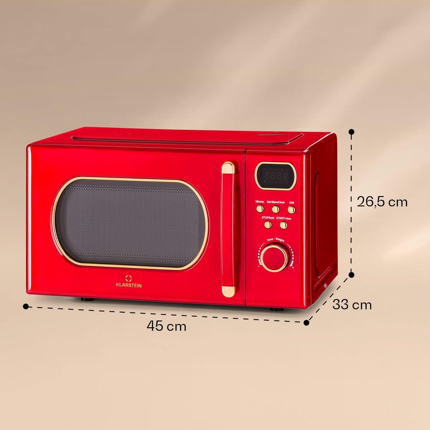 Mikrowelle Julieta mit Grill, Rot