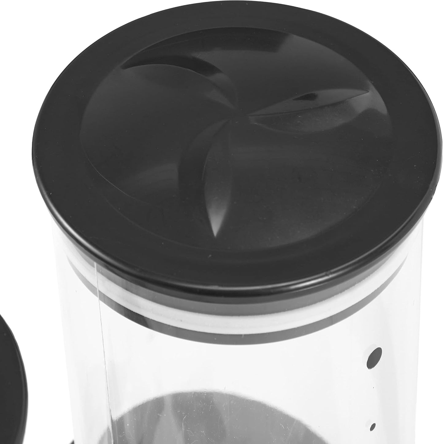 Müslispender zur Wandmontage, Schwarz