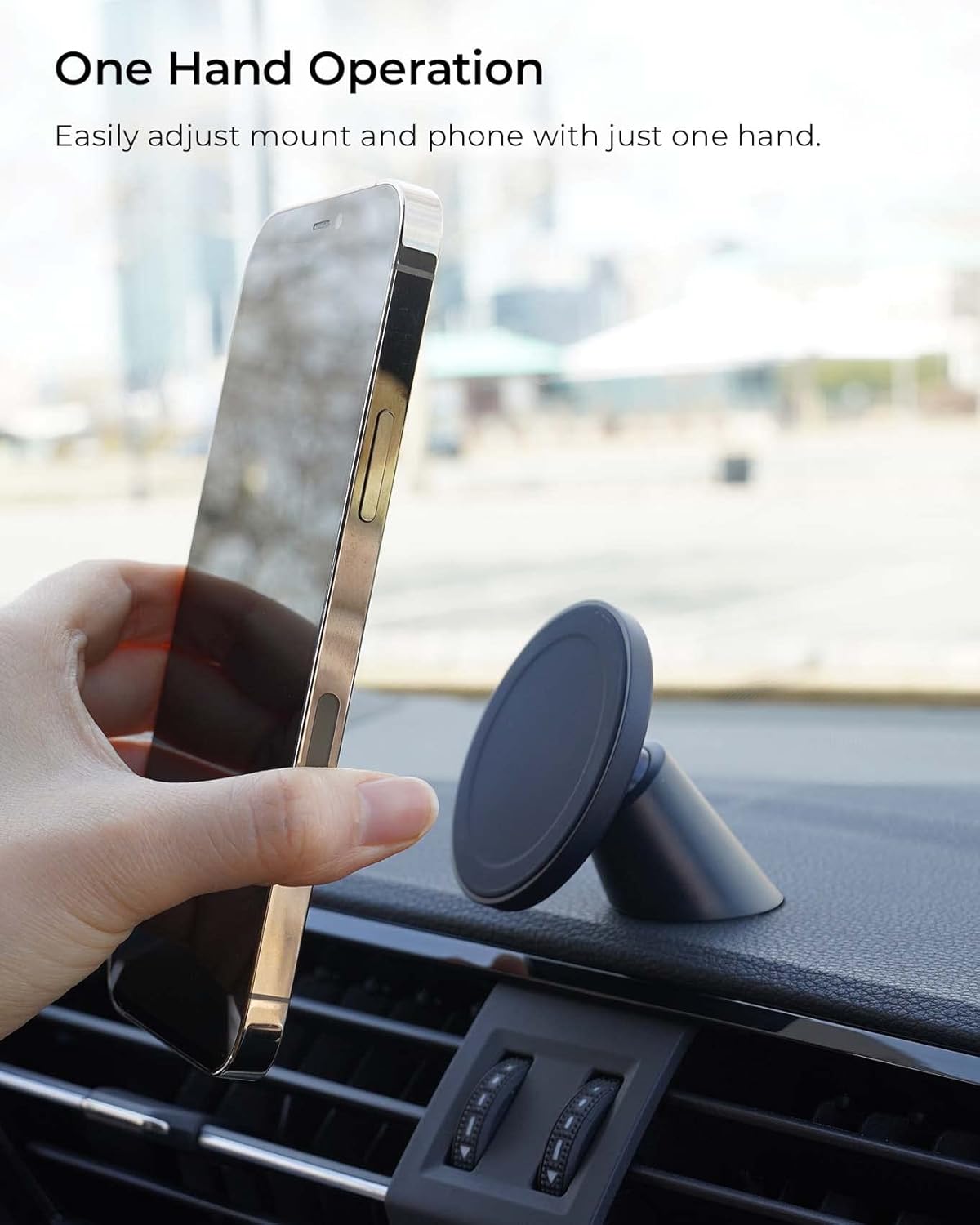 Velox magnetische Handyhalterung fürs Auto, MagSafe kompatibel, Velox Flush