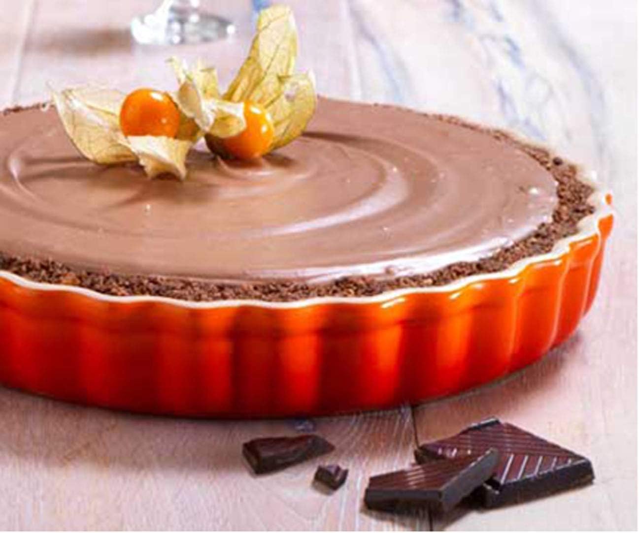 Tarte-Form, 24 cm, 24 cm Ofenrot