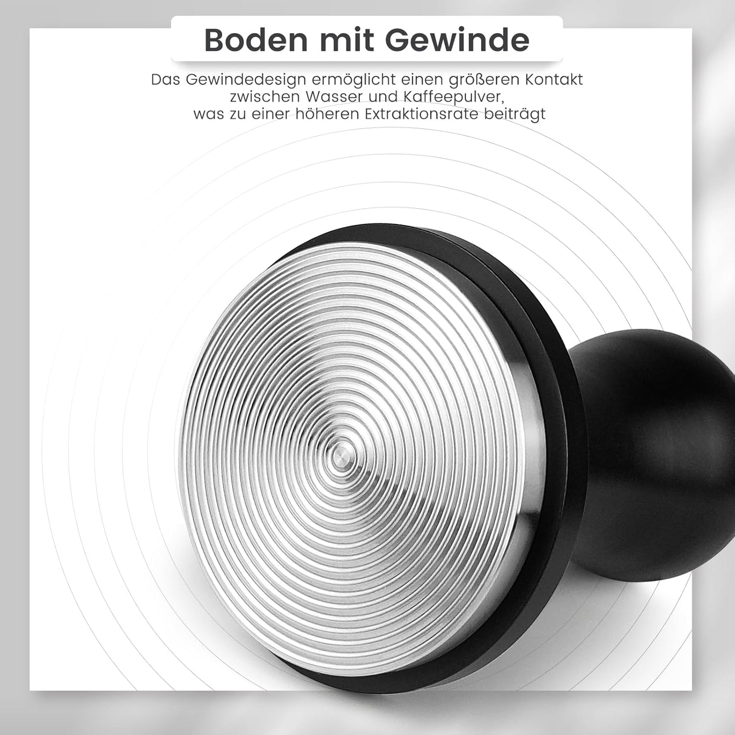 Druckregulierender Espresso-Tamper mit Feder, 54mm