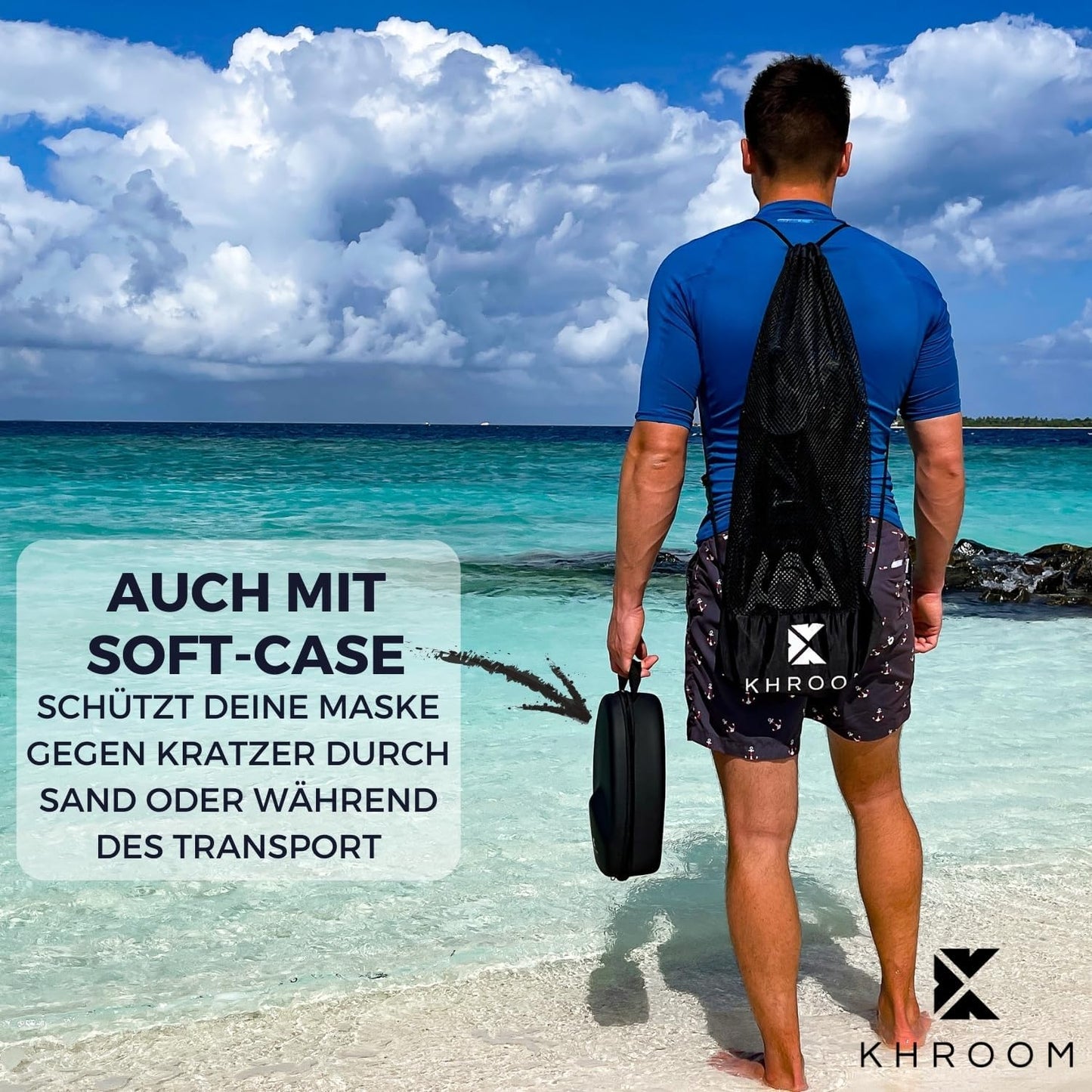 Seaview X, bis 1.60m (S/M), Schwarz+Soft-Case
