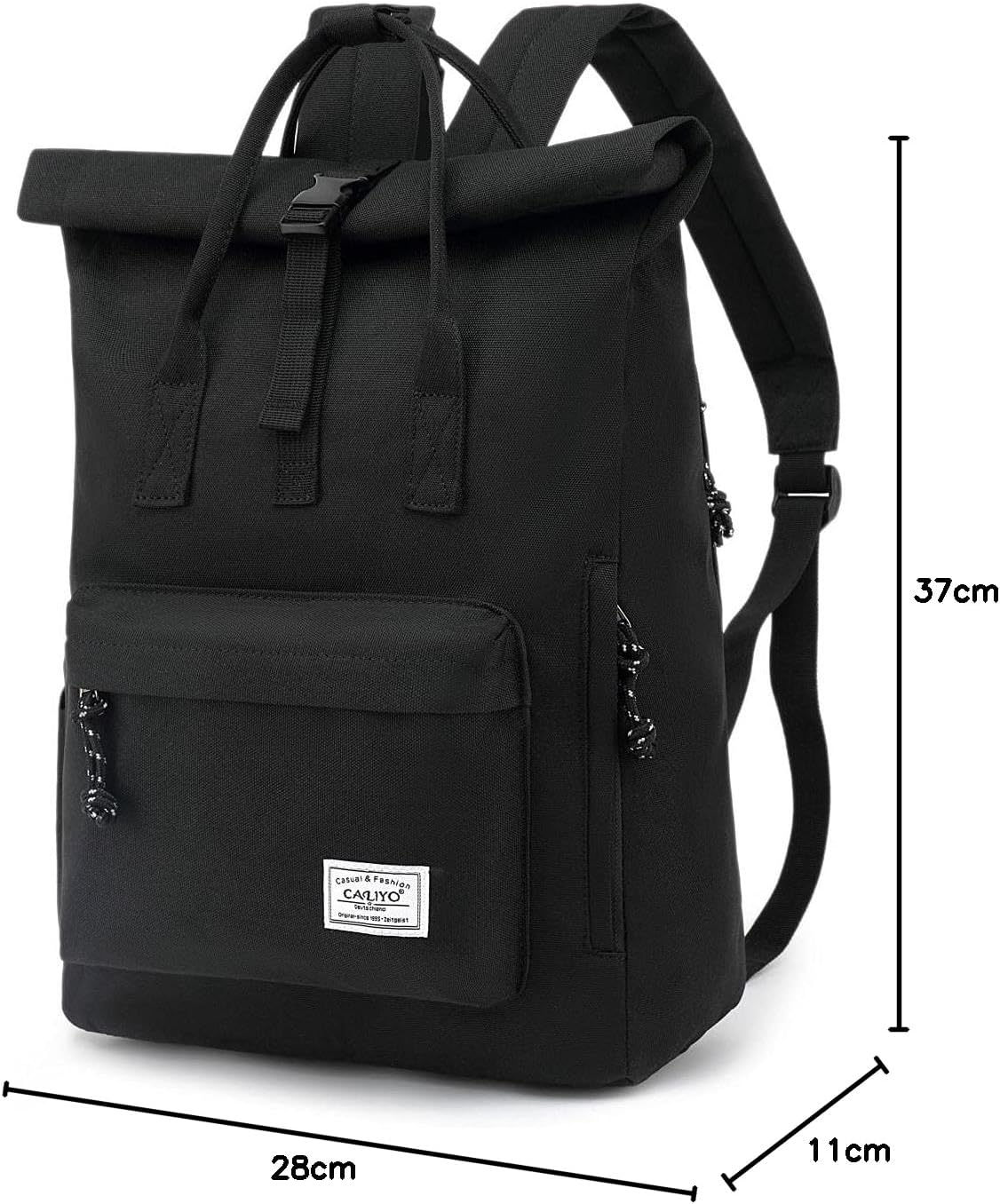 Wasserdichter Laptop-Rucksack, Schwarz 01