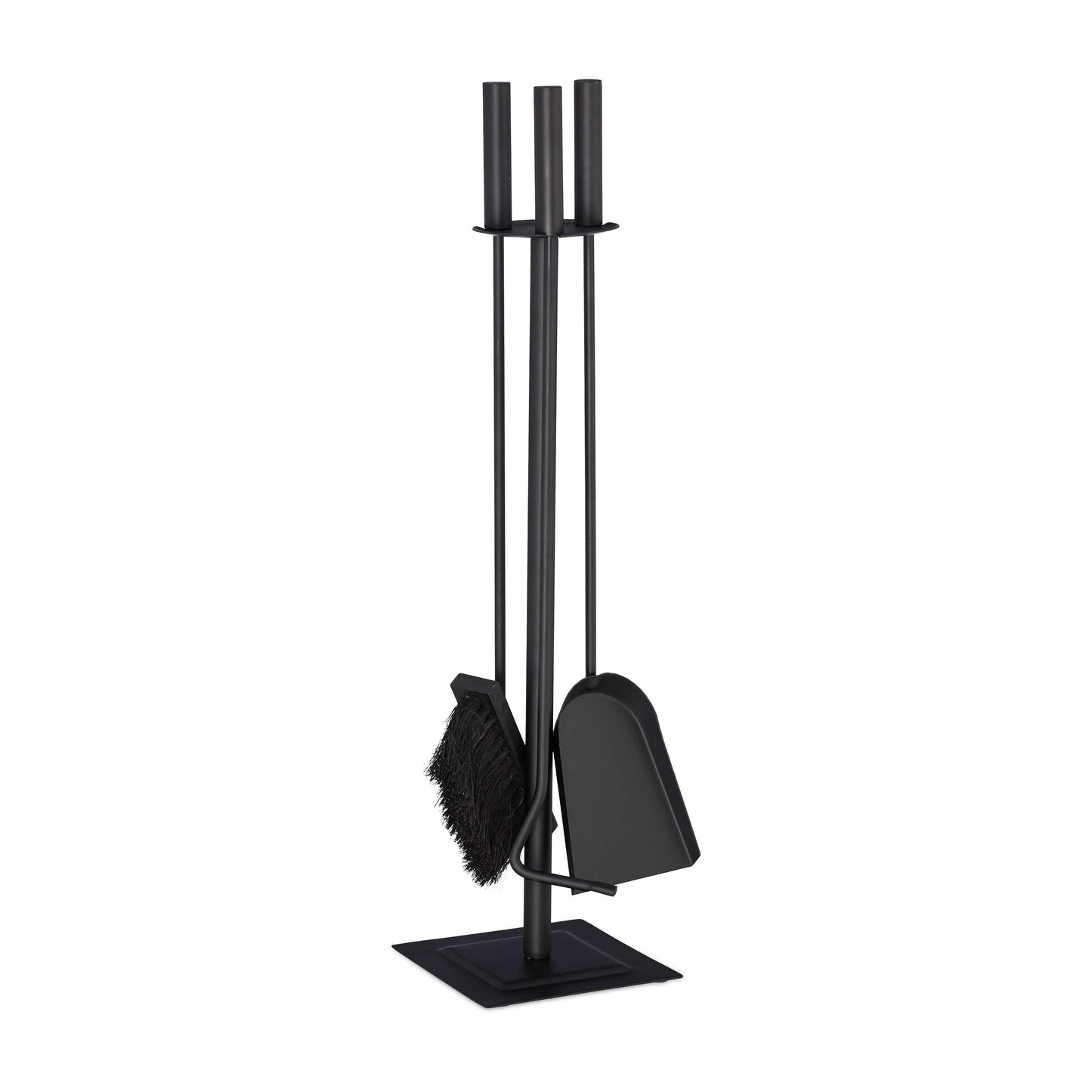 Kaminbesteck Set, Schwarz, 61 x 15 x 15 cm