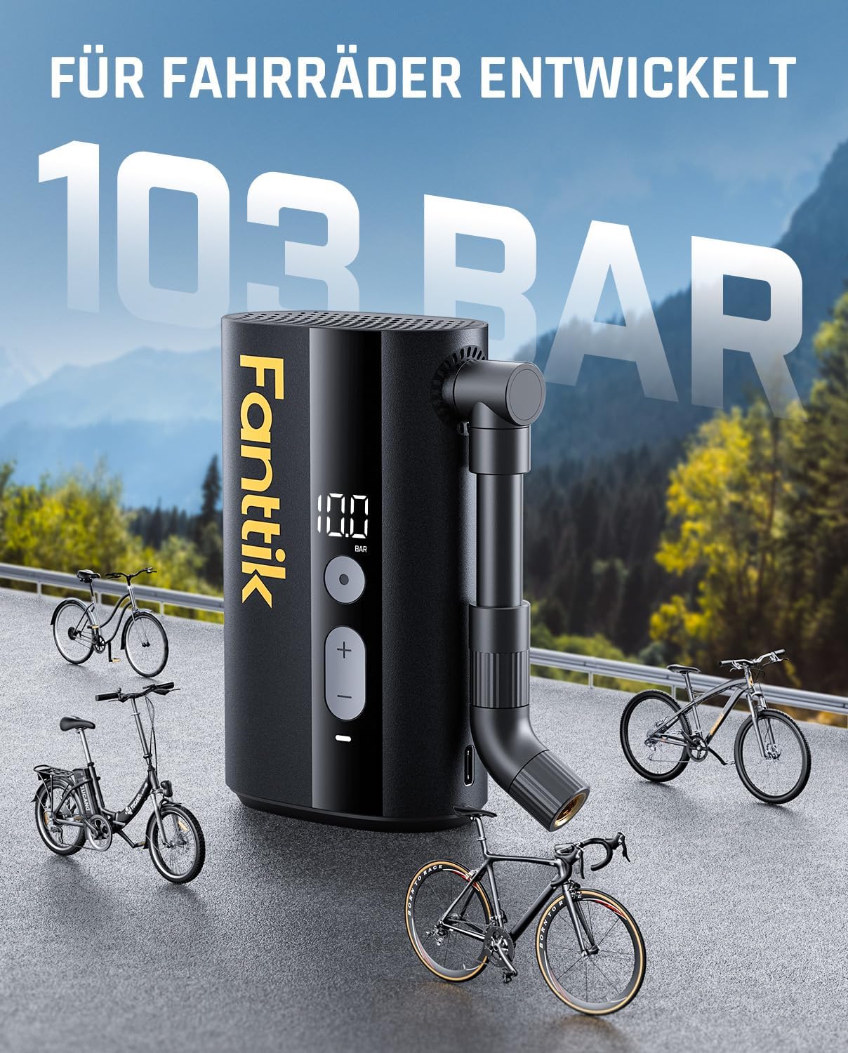 Akku Fahrradpumpe X9