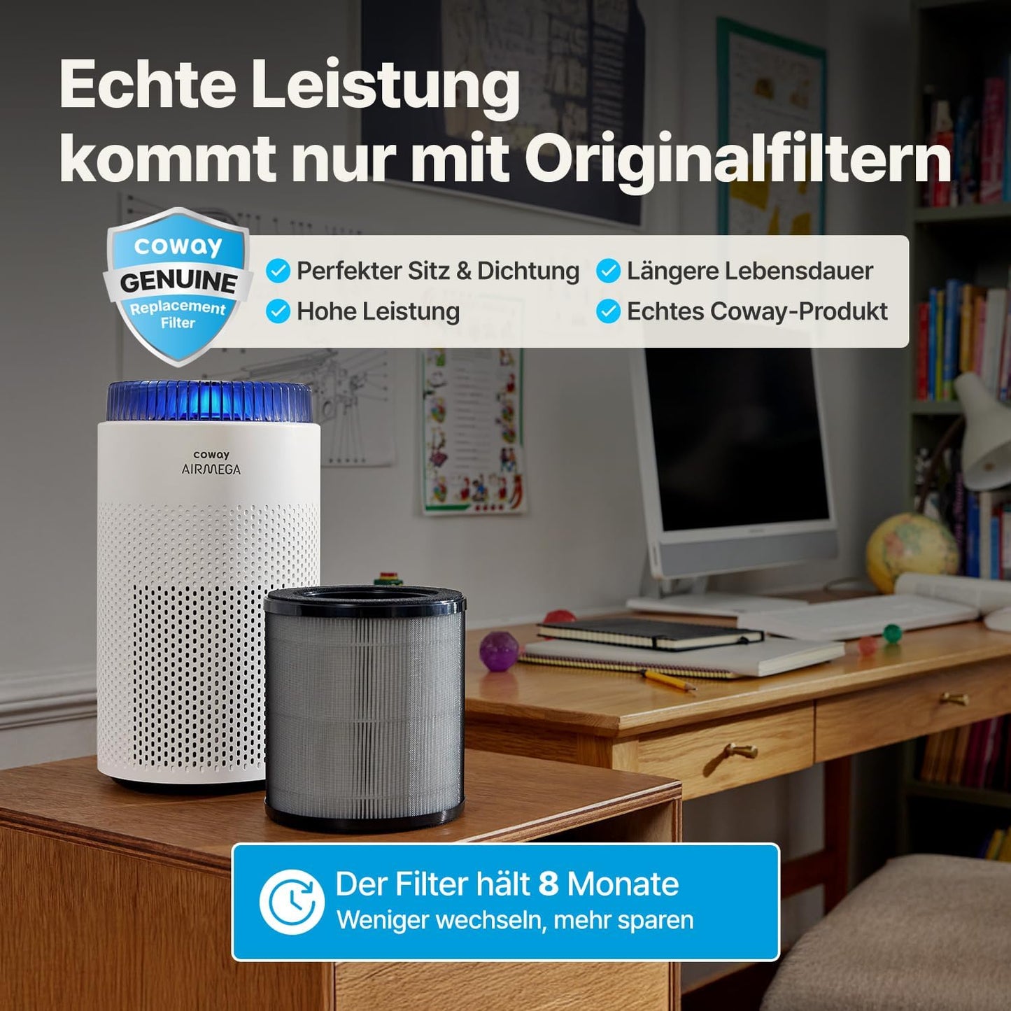 Airmega 50 Luftreiniger mit Beleuchtung, Airmega 50